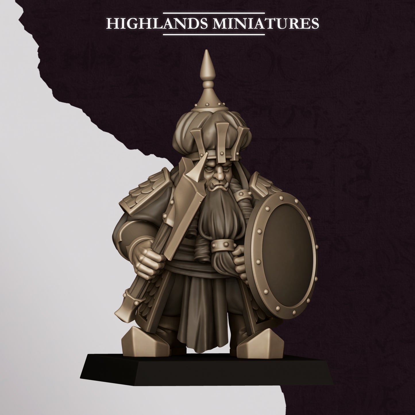 Miniatura Guerreros de Marduk Enanos Infernales resina 28mm sin pintar - Drakholm