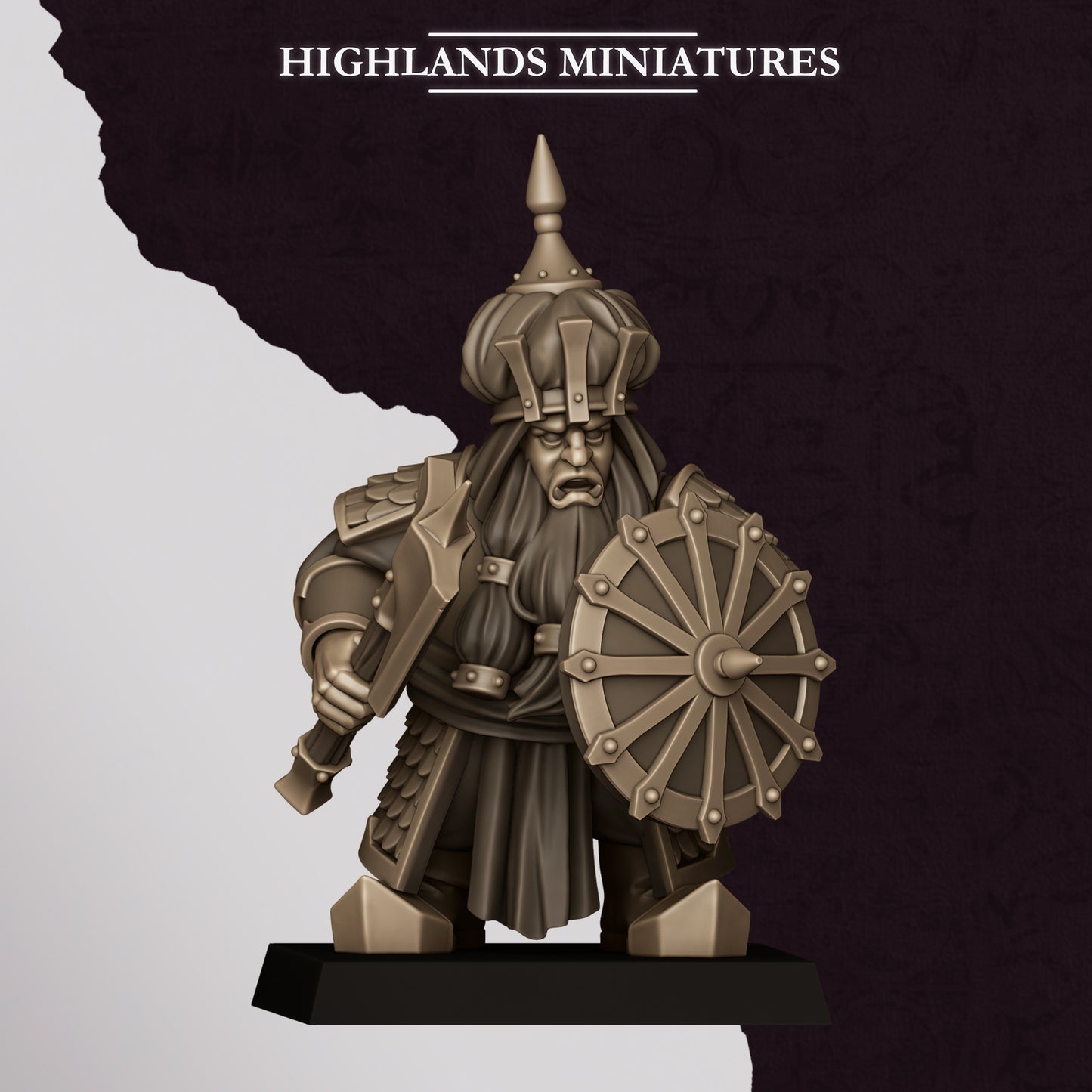 Miniatura Guerreros de Marduk Enanos Infernales resina 28mm sin pintar - Drakholm