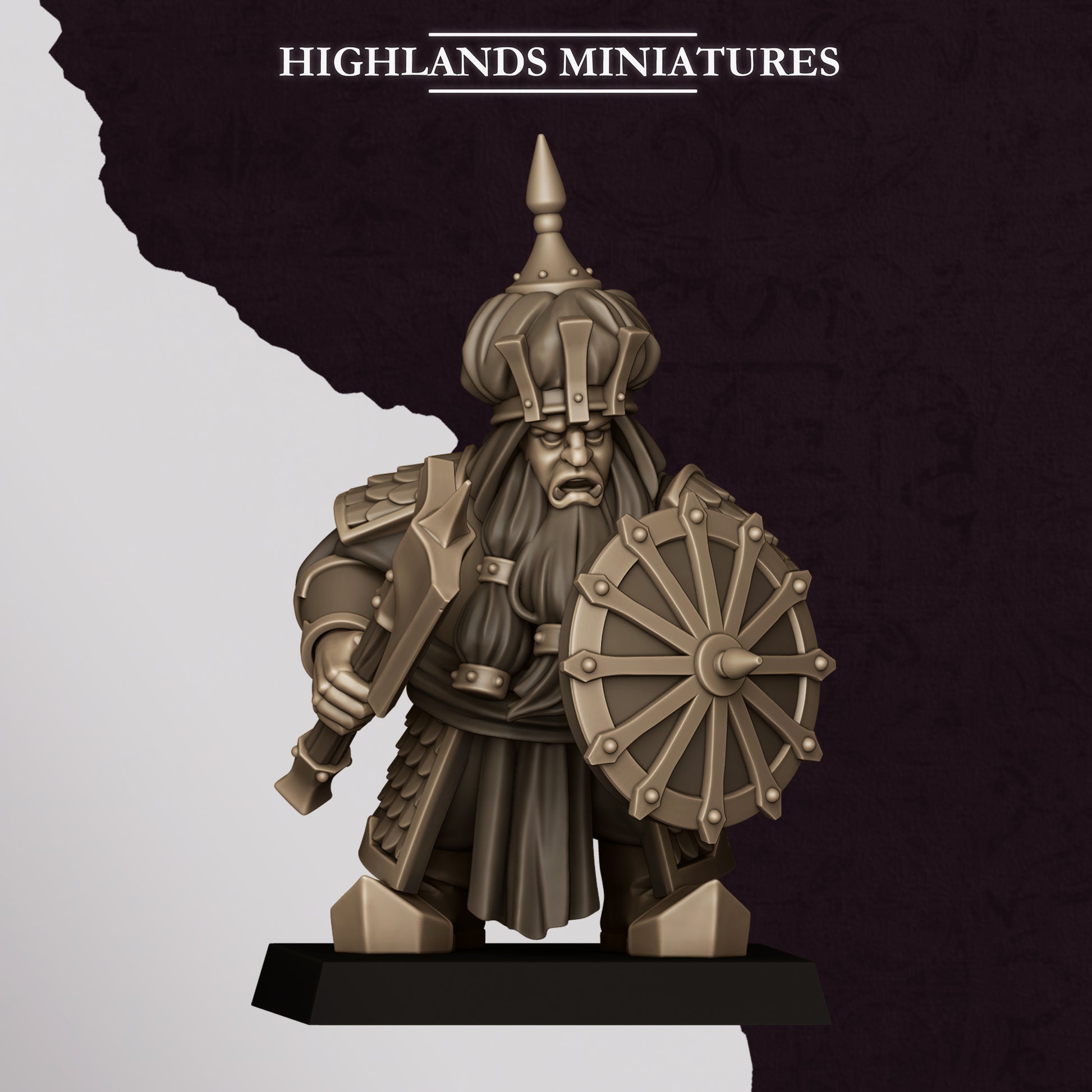 Miniatura Guerreros de Marduk Enanos Infernales resina 28mm sin pintar - Drakholm
