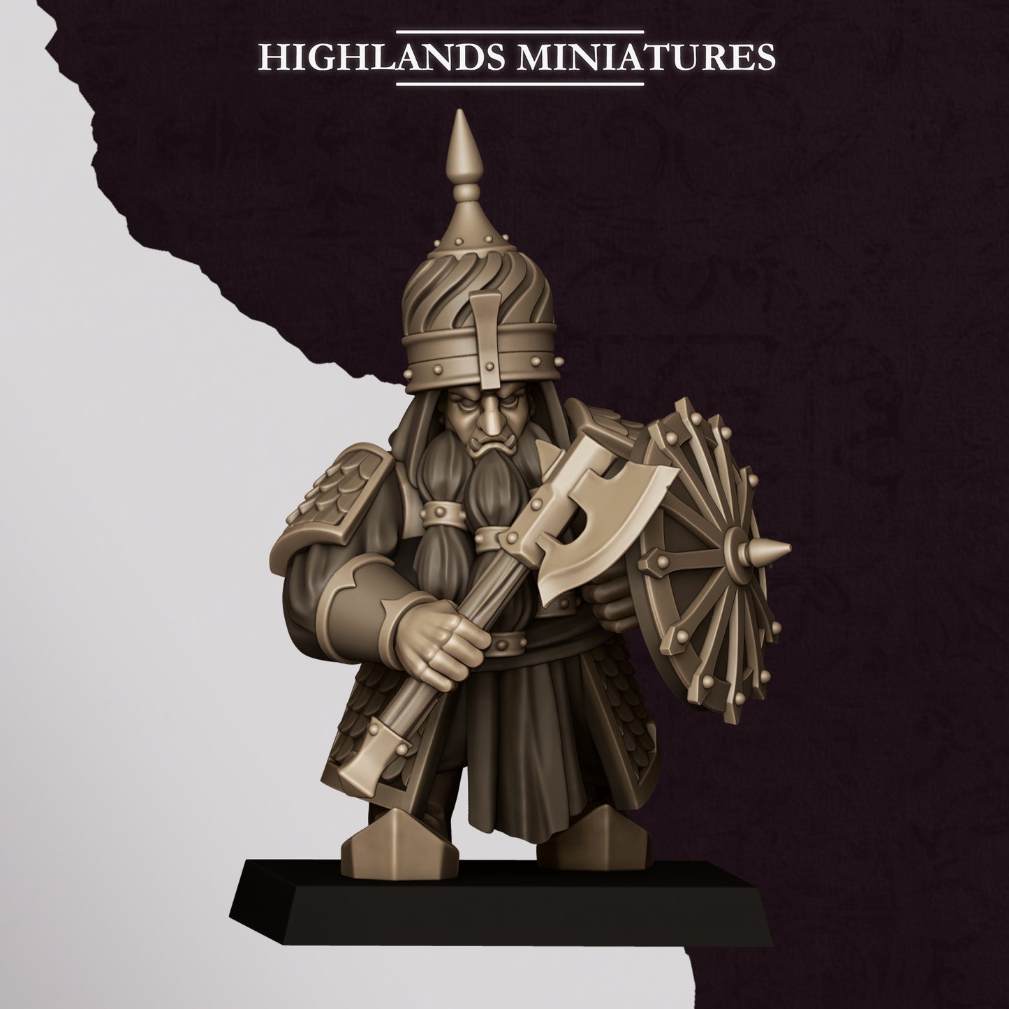 Miniatura Guerreros de Marduk Enanos Infernales resina 28mm sin pintar - Drakholm