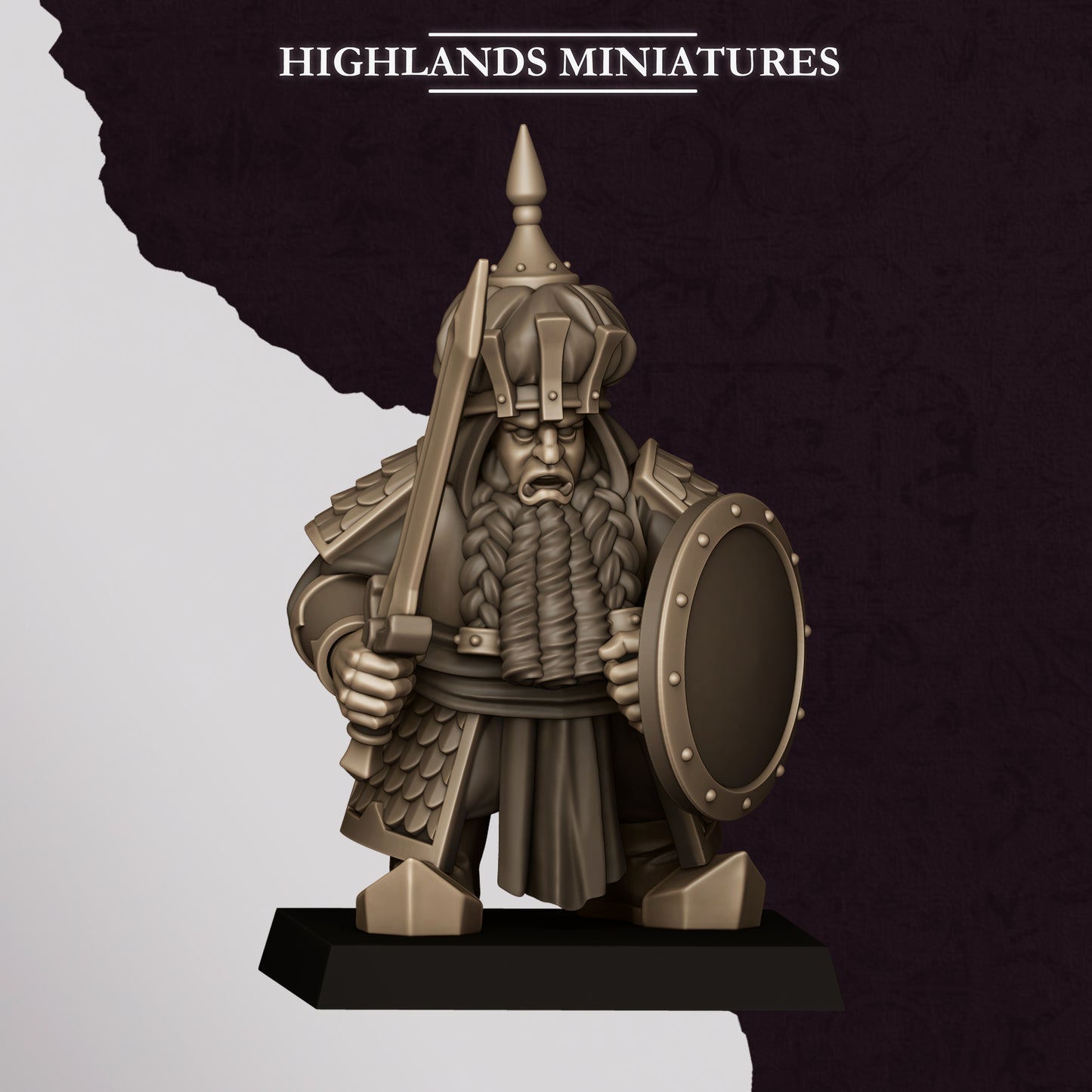 Miniatura Guerreros de Marduk Enanos Infernales resina 28mm sin pintar - Drakholm
