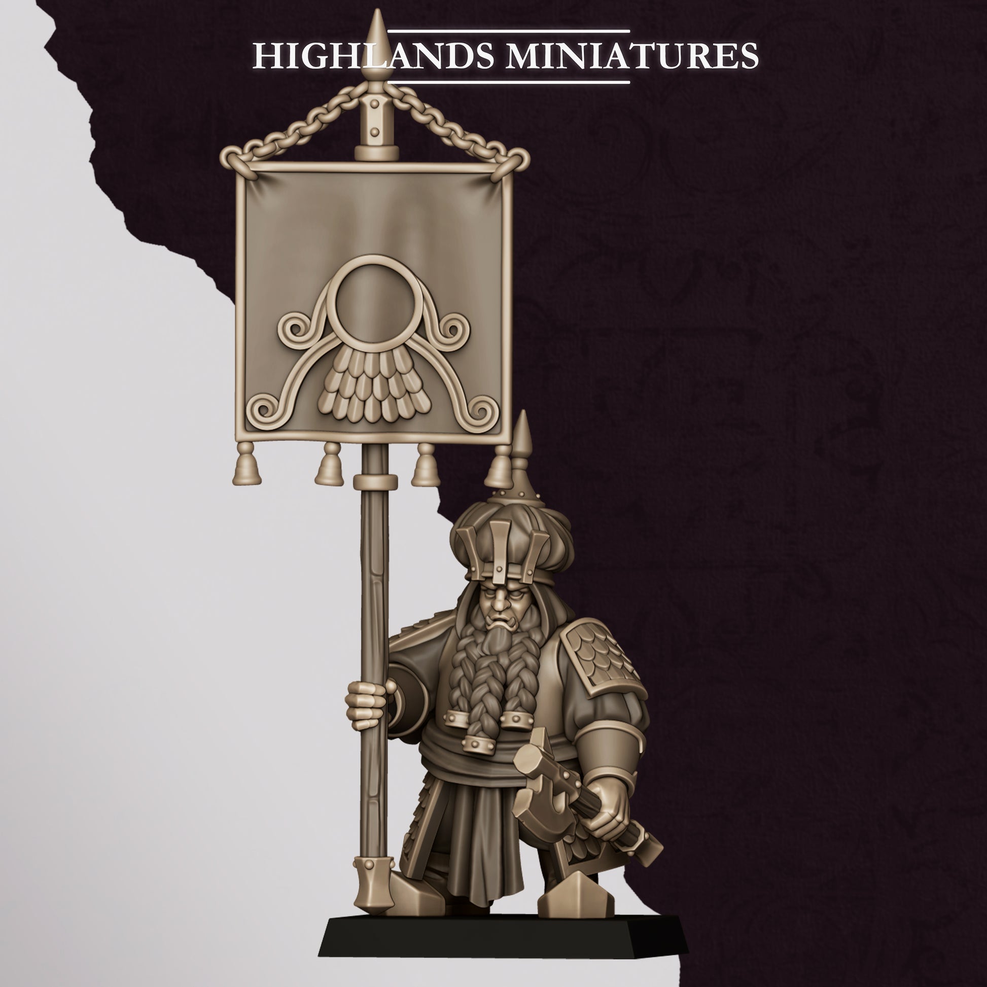 Miniatura Guerreros de Marduk Enanos Infernales resina 28mm sin pintar - Drakholm