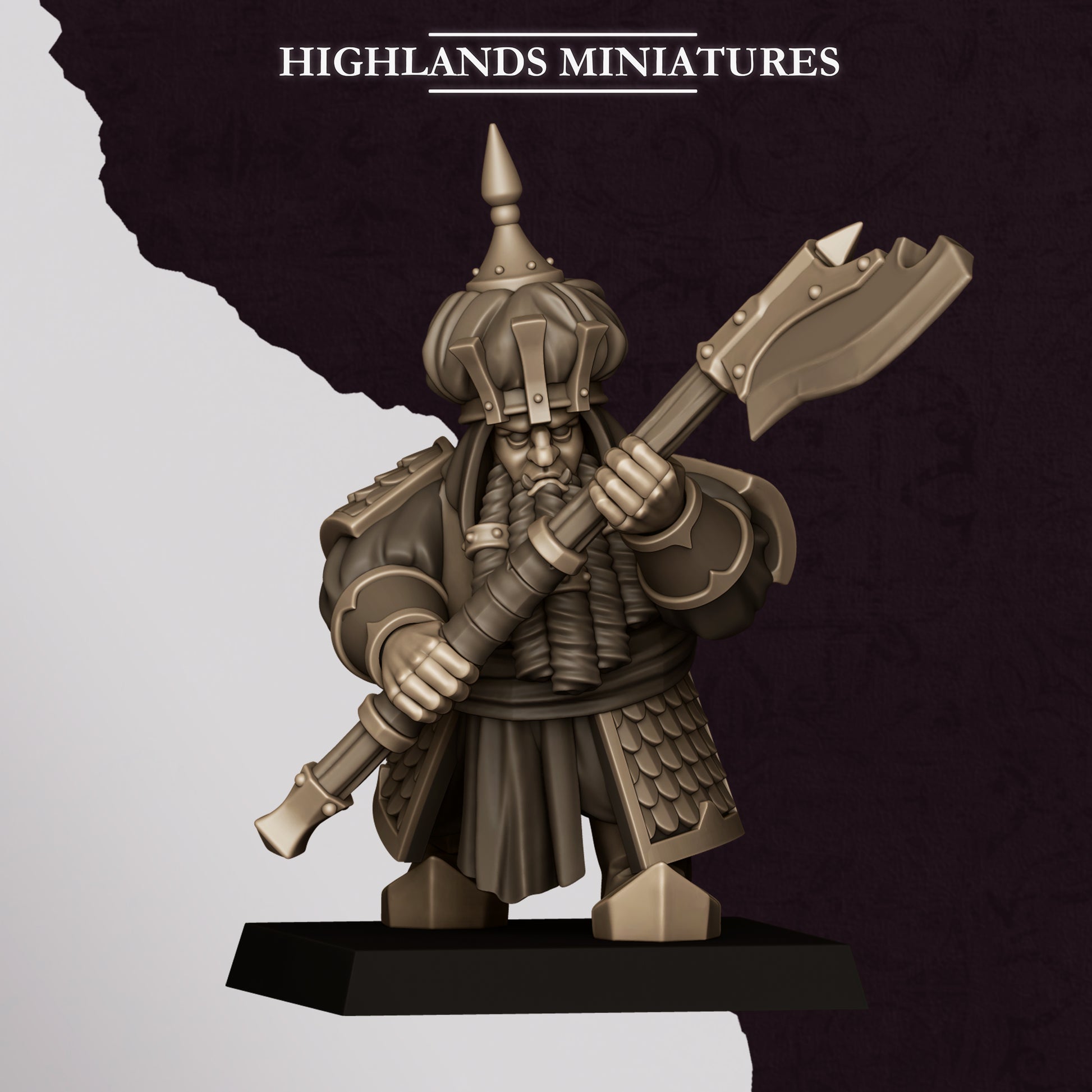 Miniatura Guerreros de Marduk Enanos Infernales resina 28mm sin pintar - Drakholm