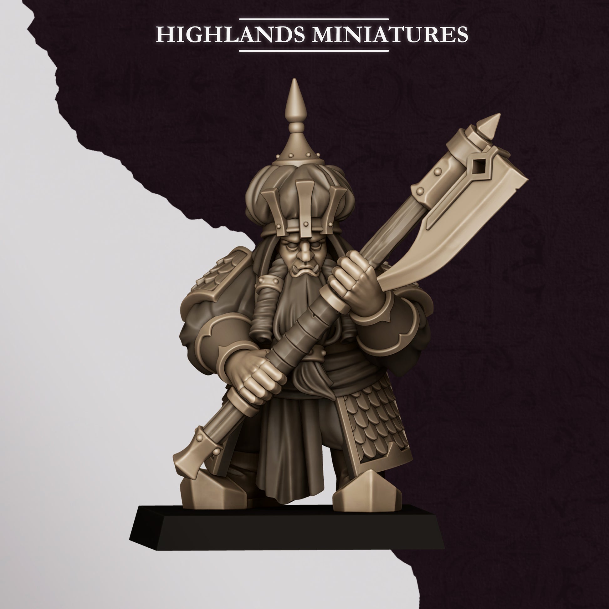Miniatura Guerreros de Marduk Enanos Infernales resina 28mm sin pintar - Drakholm