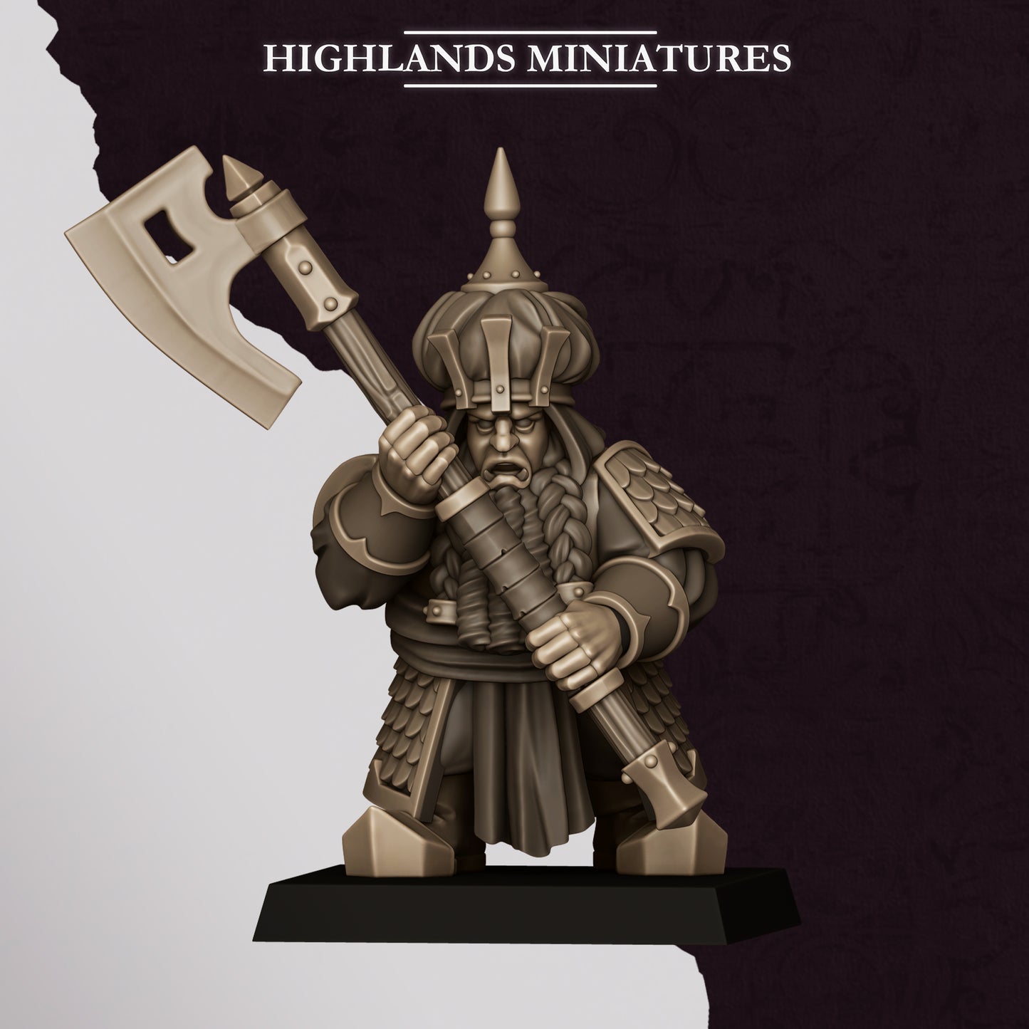 Miniatura Guerreros de Marduk Enanos Infernales resina 28mm sin pintar - Drakholm