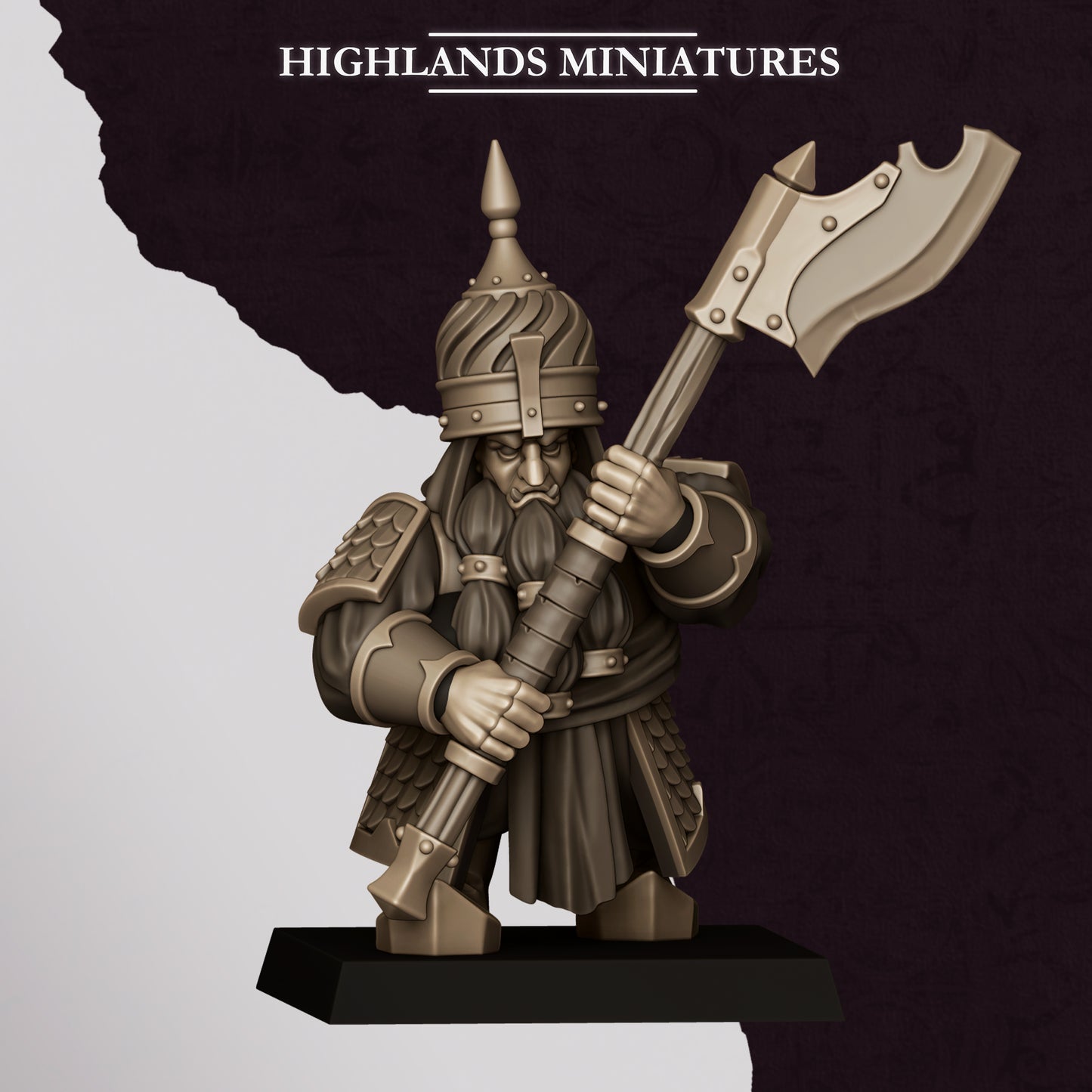 Miniatura Guerreros de Marduk Enanos Infernales resina 28mm sin pintar - Drakholm