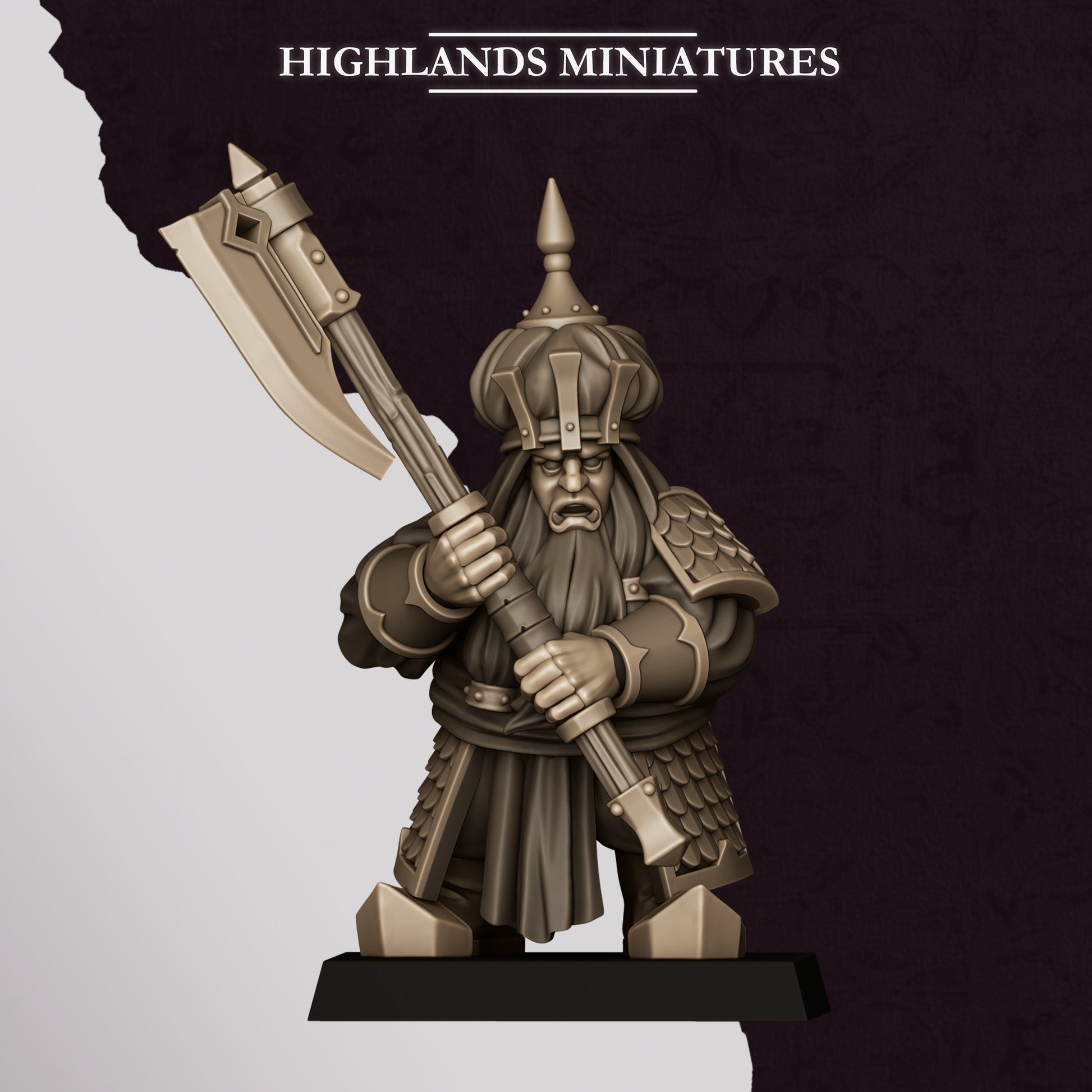 Miniatura Guerreros de Marduk Enanos Infernales resina 28mm sin pintar - Drakholm
