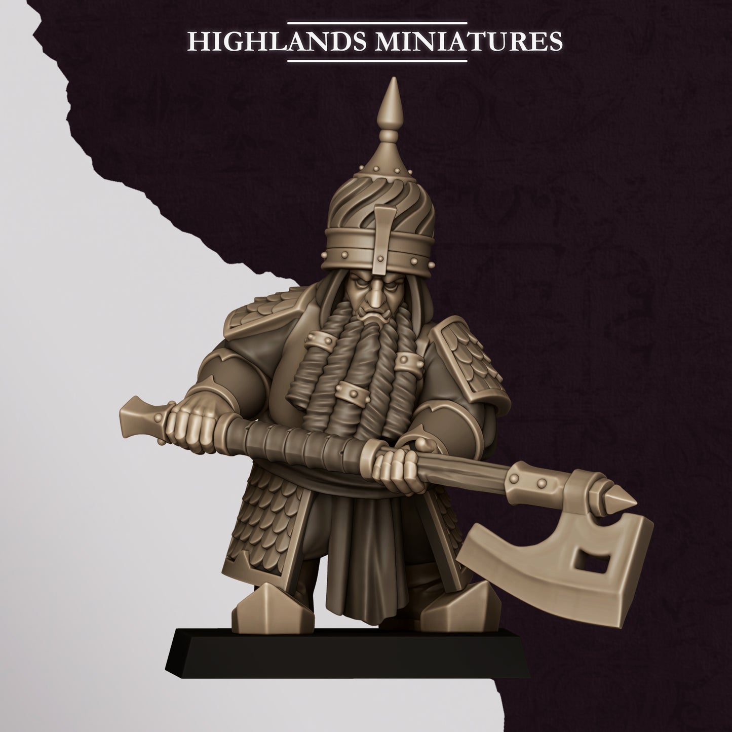 Miniatura Guerreros de Marduk Enanos Infernales resina 28mm sin pintar - Drakholm