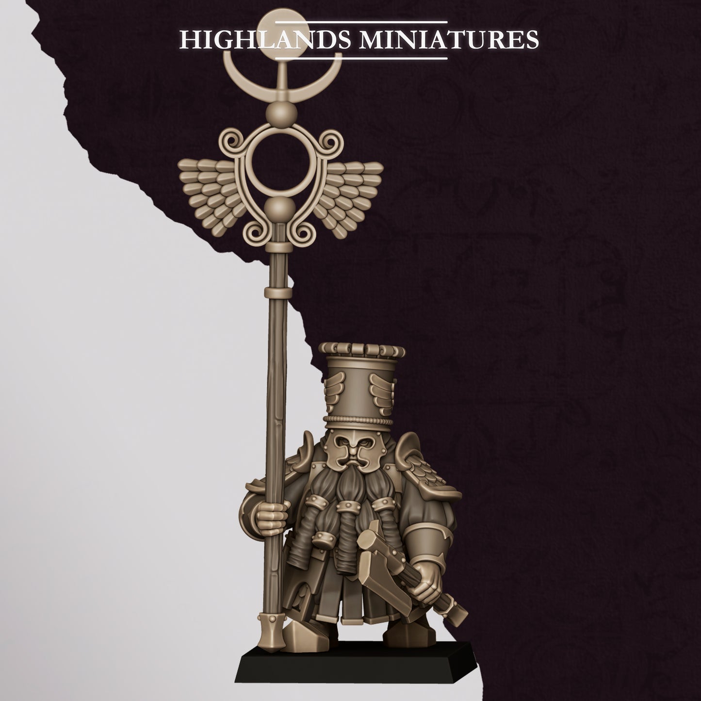 Miniatura Guardia Pesada de Marduk Enanos Infernales resina 28mm sin pintar - Drakholm