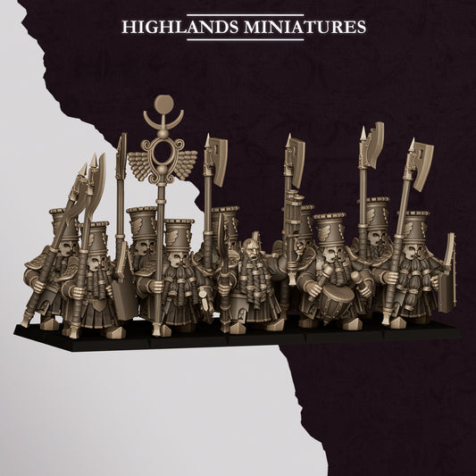 Miniatura Guardia Pesada de Marduk Enanos Infernales resina 28mm sin pintar - Drakholm