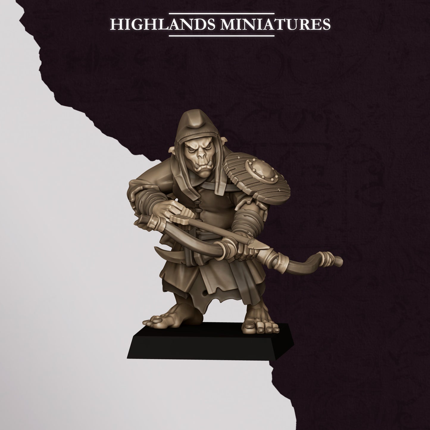 Miniatura Arqueros Hobgoblin Enanos Infernales resina 28mm sin pintar - Drakholm