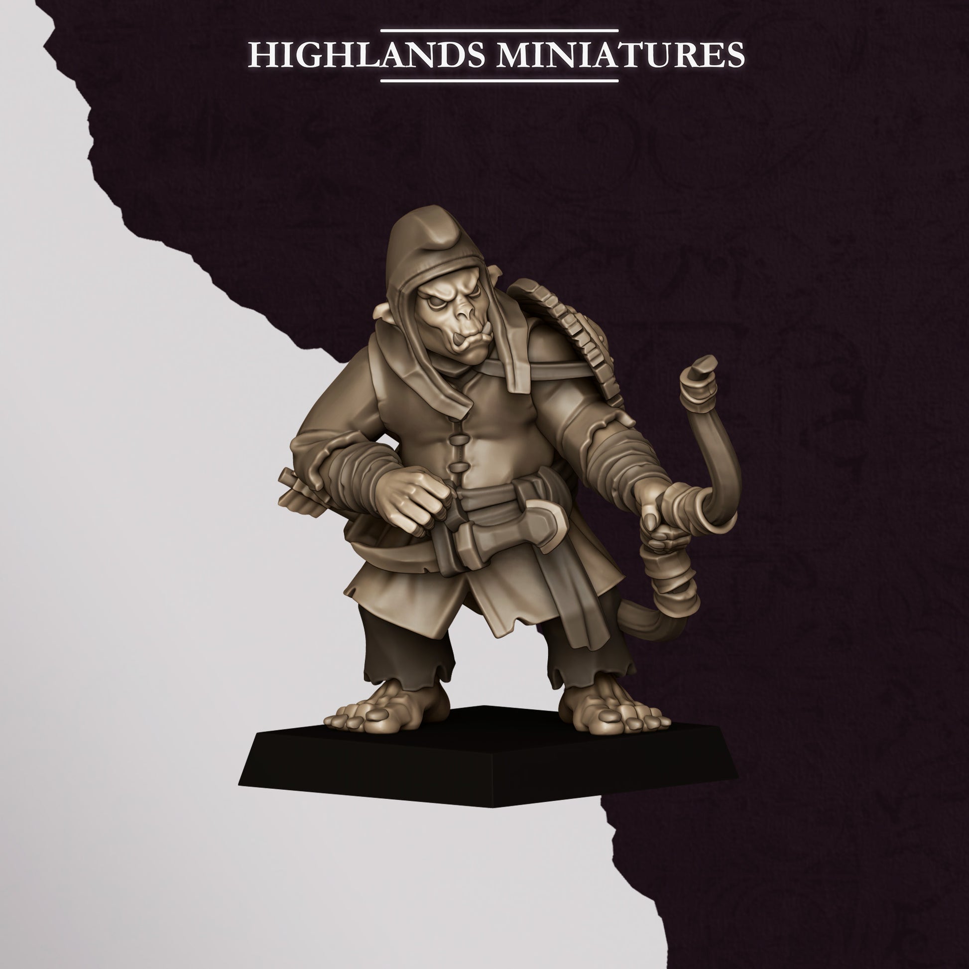 Miniatura Arqueros Hobgoblin Enanos Infernales resina 28mm sin pintar - Drakholm