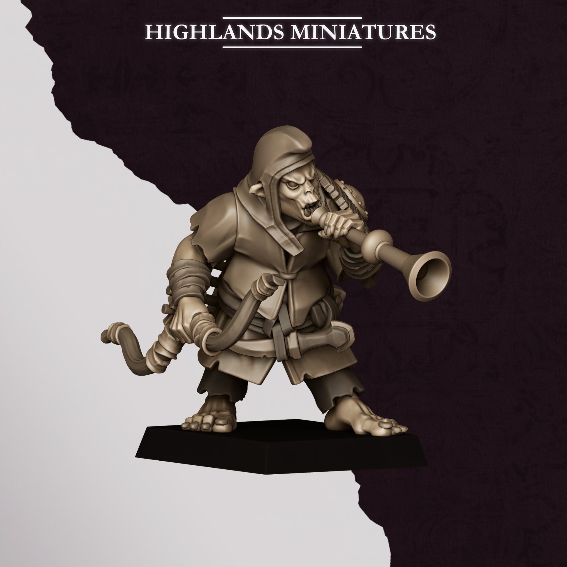 Miniatura Arqueros Hobgoblin Enanos Infernales resina 28mm sin pintar - Drakholm