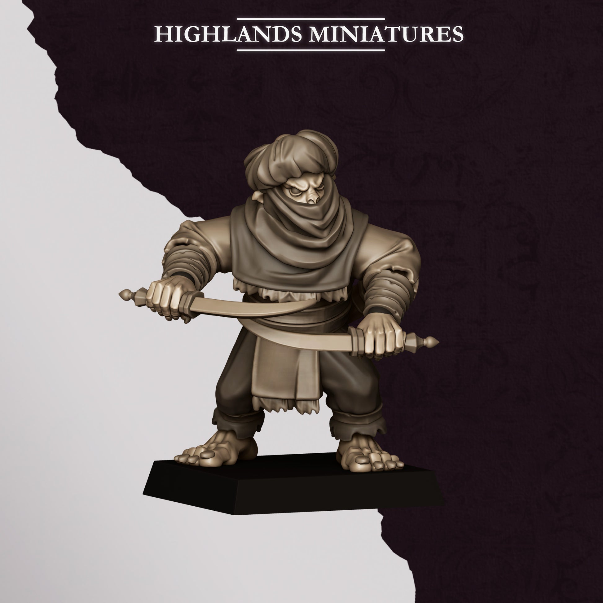 Miniatura Apuñaladores Hobgoblin Enanos Infernales resina 28mm sin pintar - Drakholm