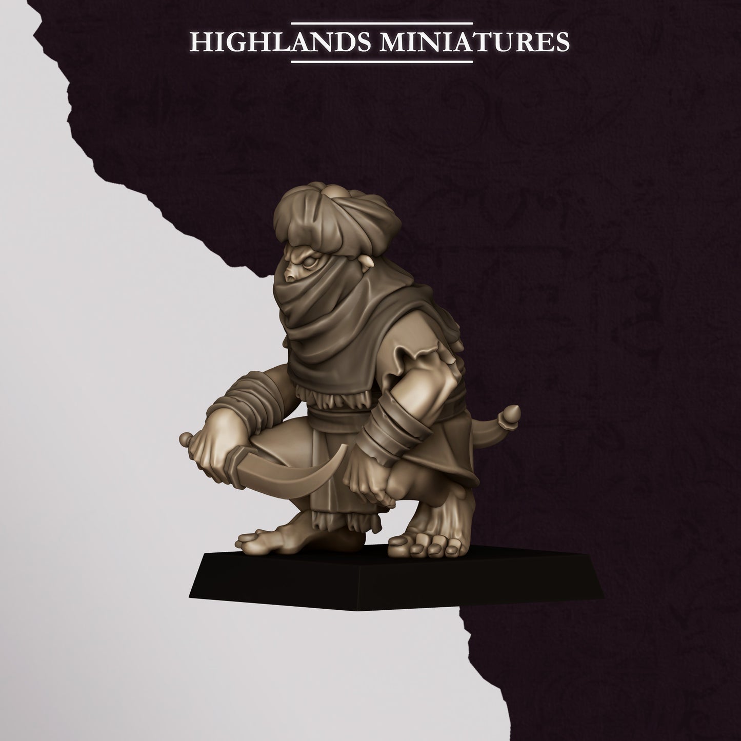 Miniatura Apuñaladores Hobgoblin Enanos Infernales resina 28mm sin pintar - Drakholm