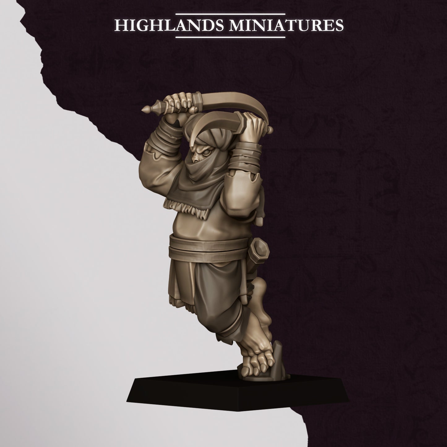 Miniatura Apuñaladores Hobgoblin Enanos Infernales resina 28mm sin pintar - Drakholm