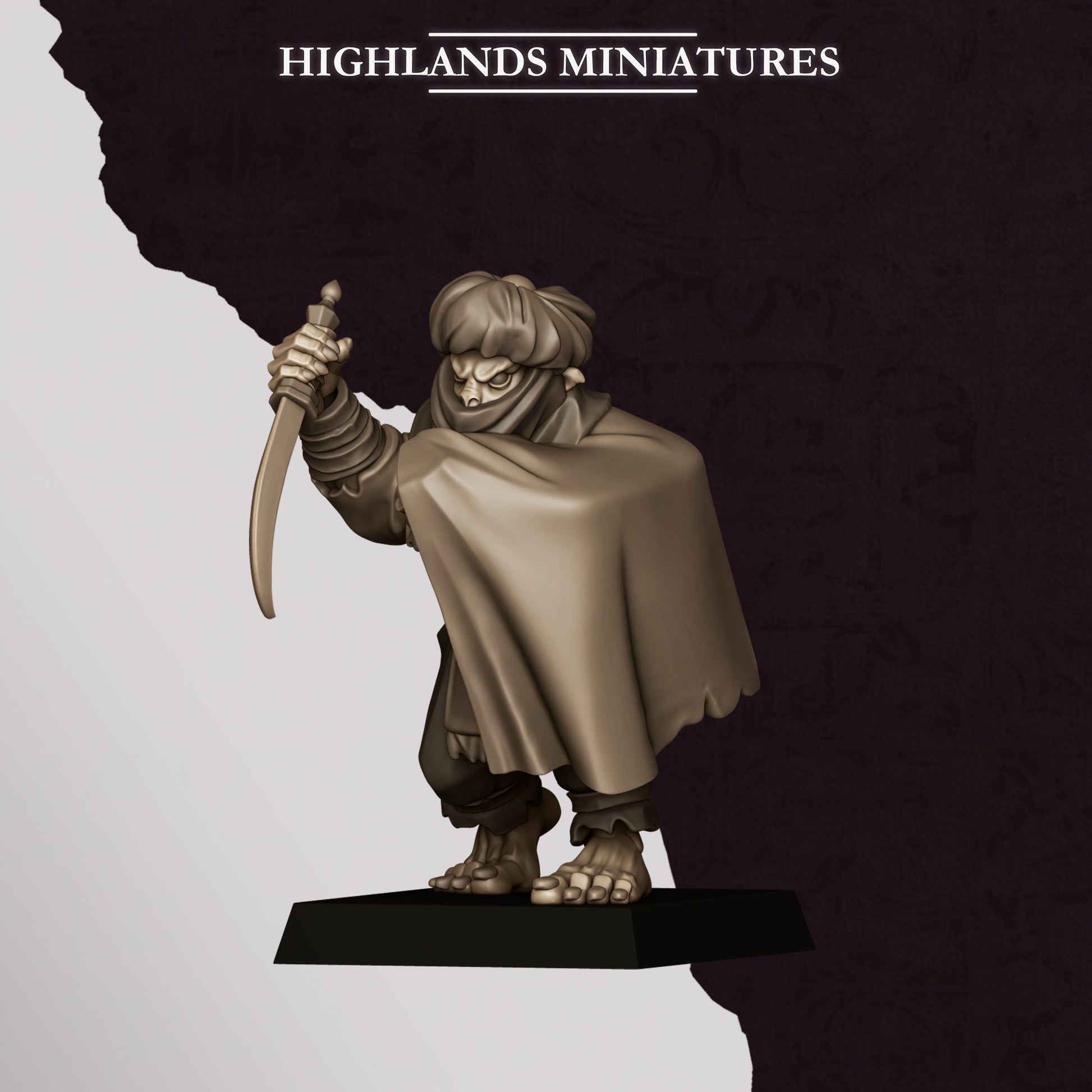 Miniatura Apuñaladores Hobgoblin Enanos Infernales resina 28mm sin pintar - Drakholm
