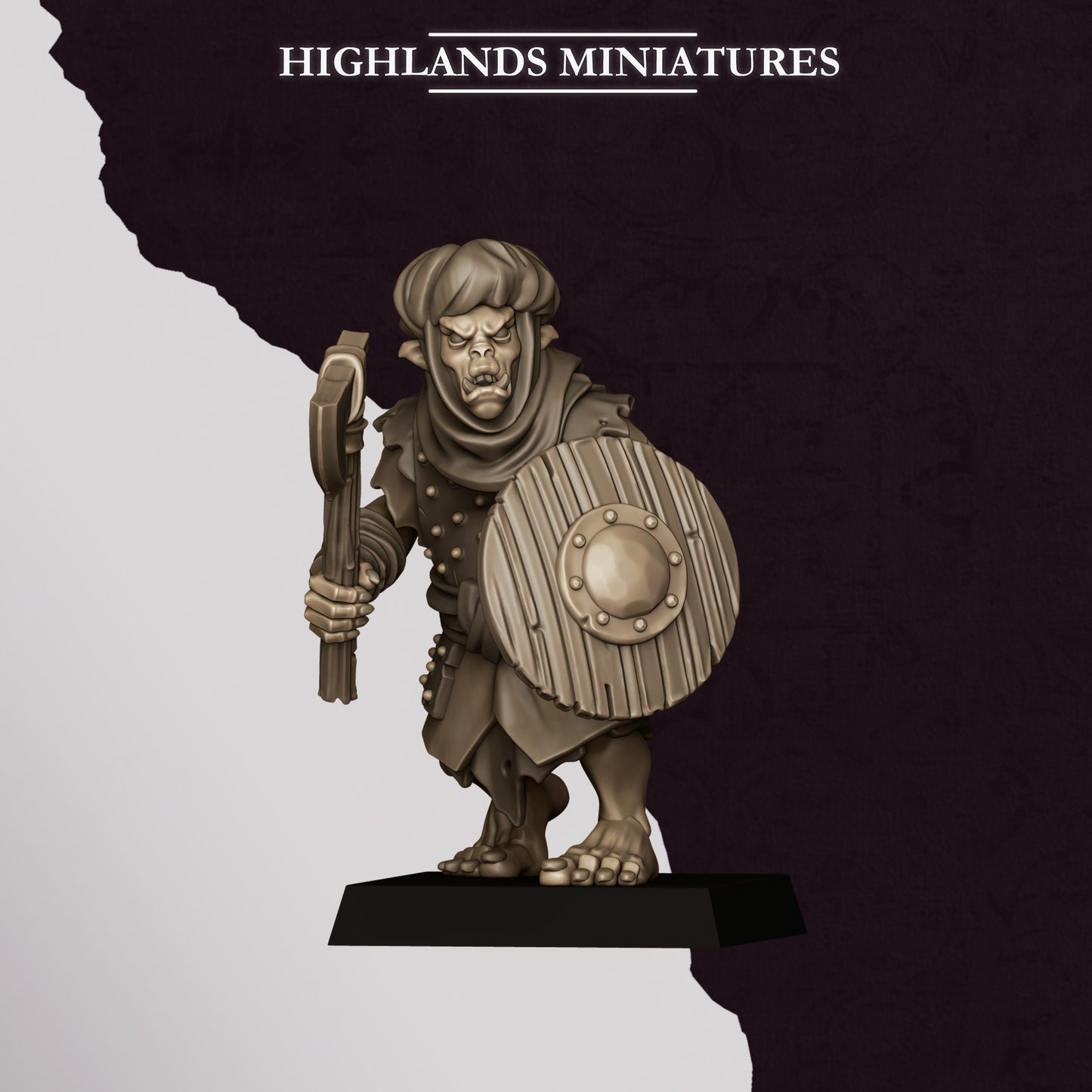 Miniatura Guerreros Hobgoblin Enanos Infernales resina 28mm sin pintar - Drakholm