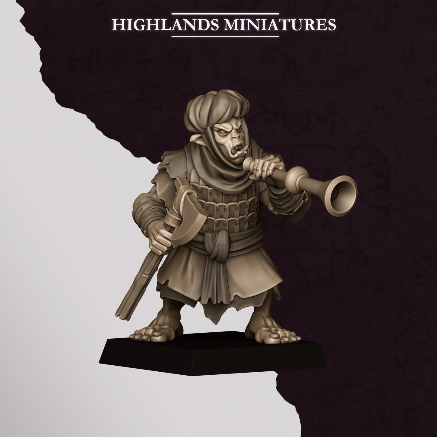 Miniatura Guerreros Hobgoblin Enanos Infernales resina 28mm sin pintar - Drakholm