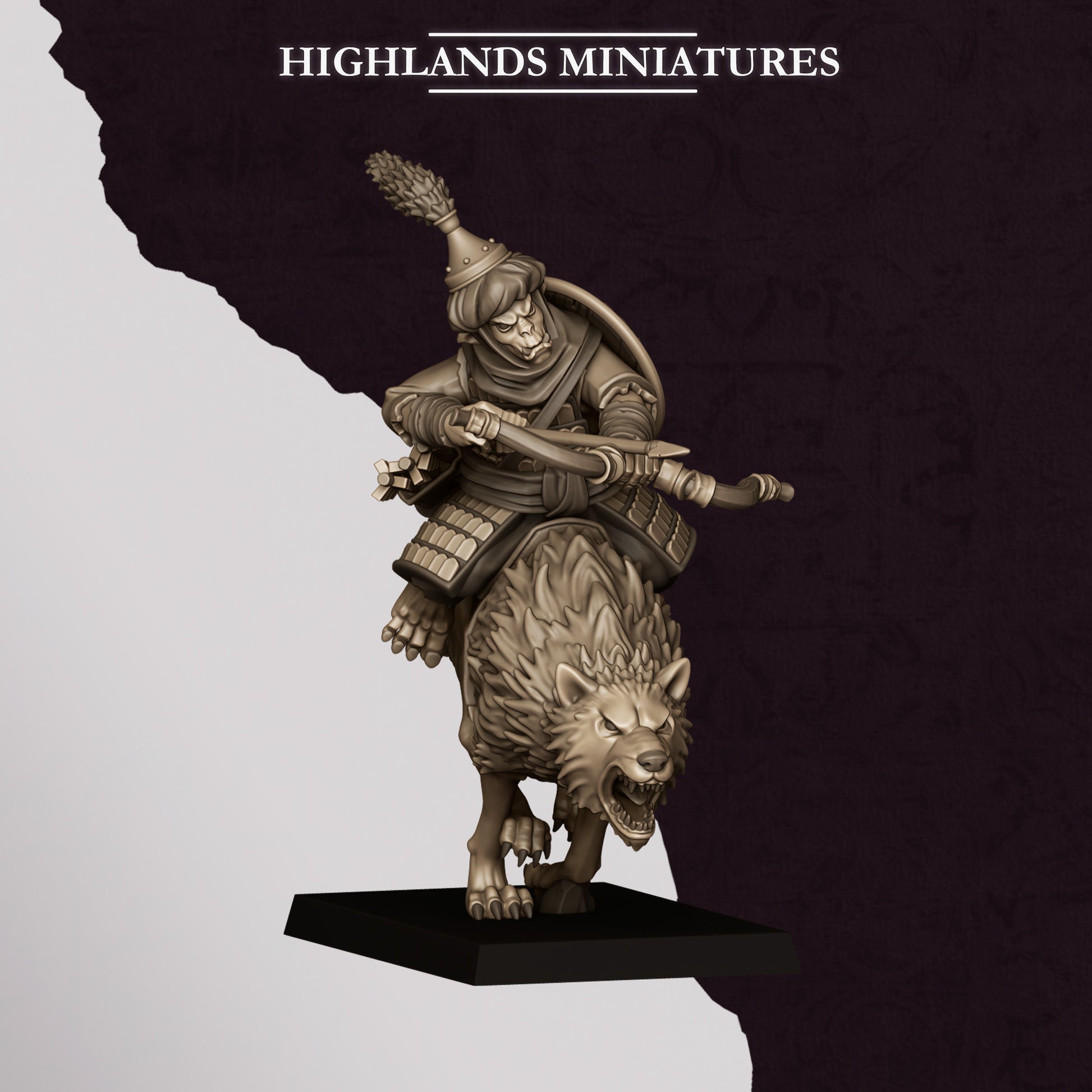 Miniatura Jinetes Hobgoblin Enanos Infernales resina 28mm sin pintar - Drakholm