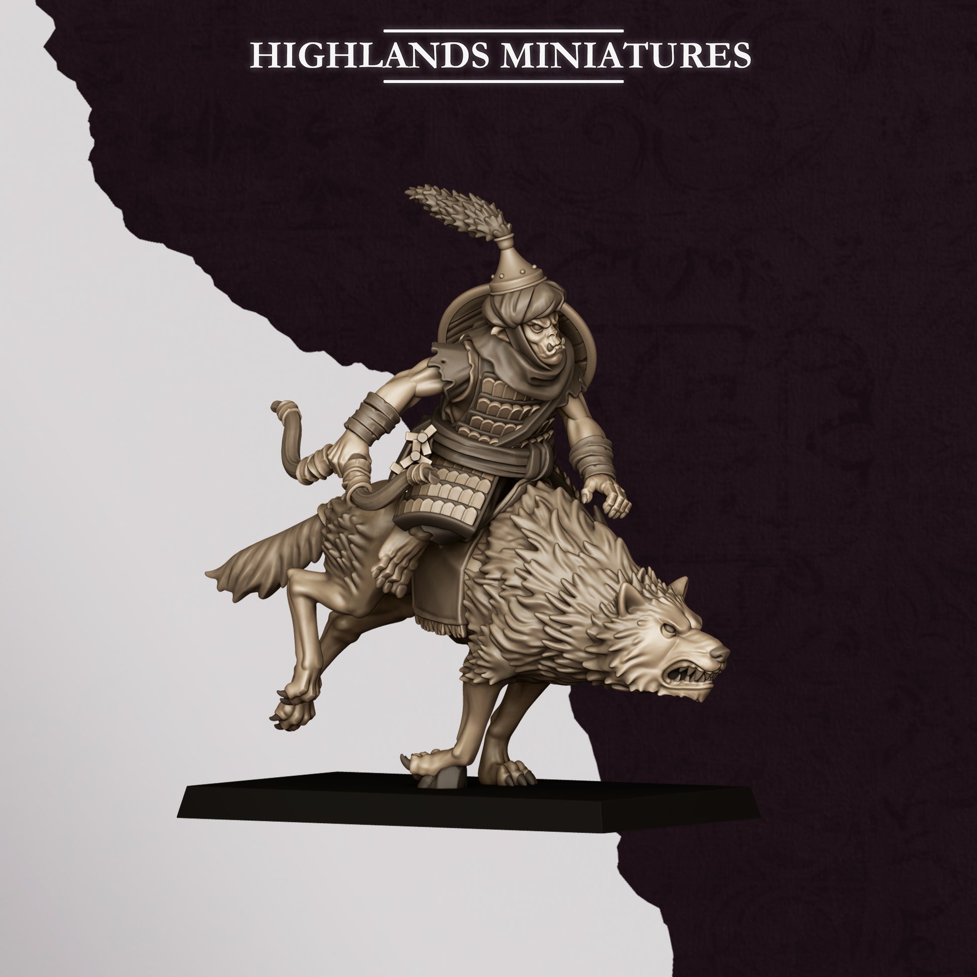Miniatura Jinetes Hobgoblin Enanos Infernales resina 28mm sin pintar - Drakholm