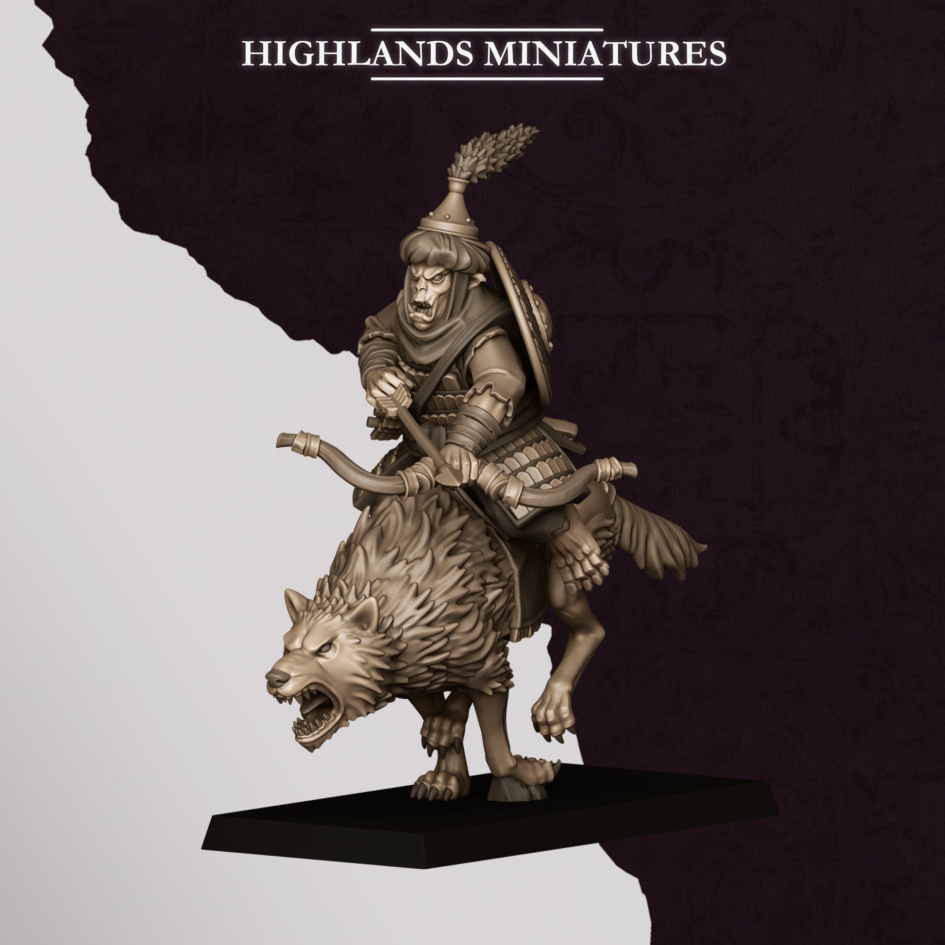 Miniatura Jinetes Hobgoblin Enanos Infernales resina 28mm sin pintar - Drakholm