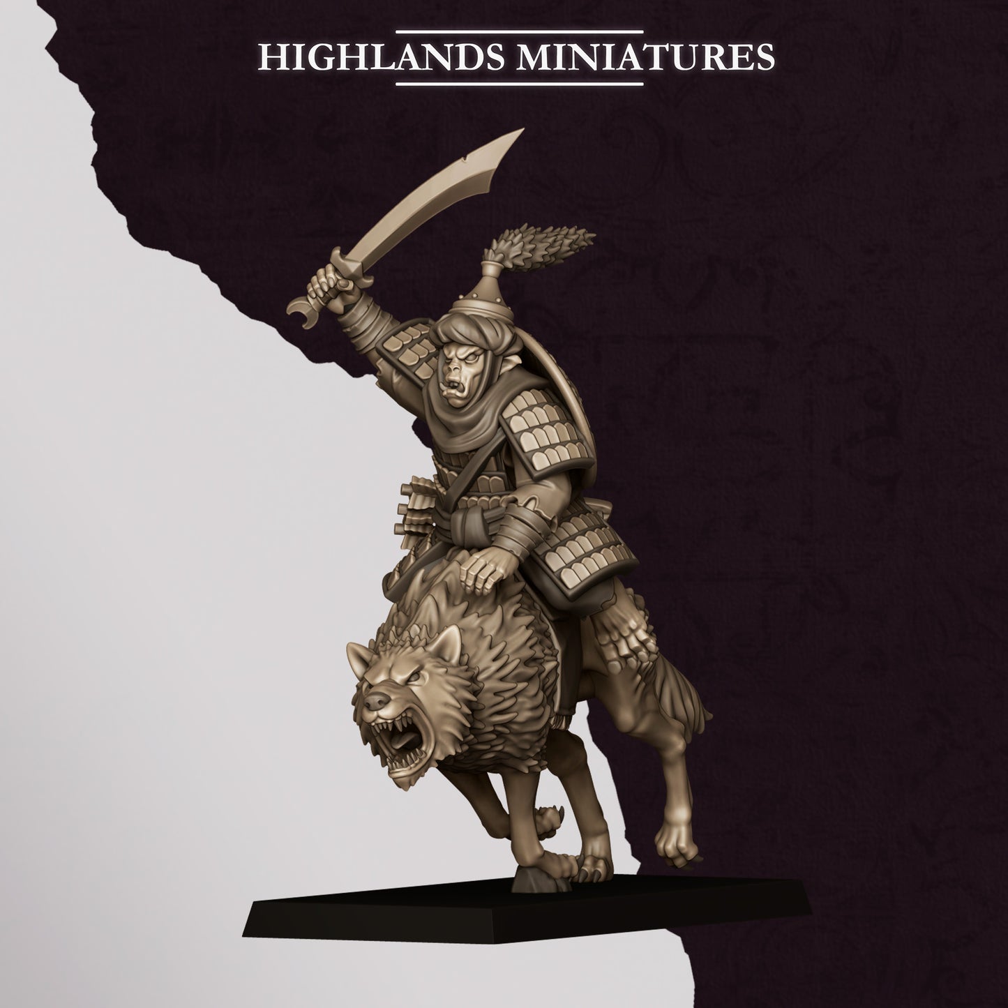 Miniatura Jinetes Hobgoblin Enanos Infernales resina 28mm sin pintar - Drakholm