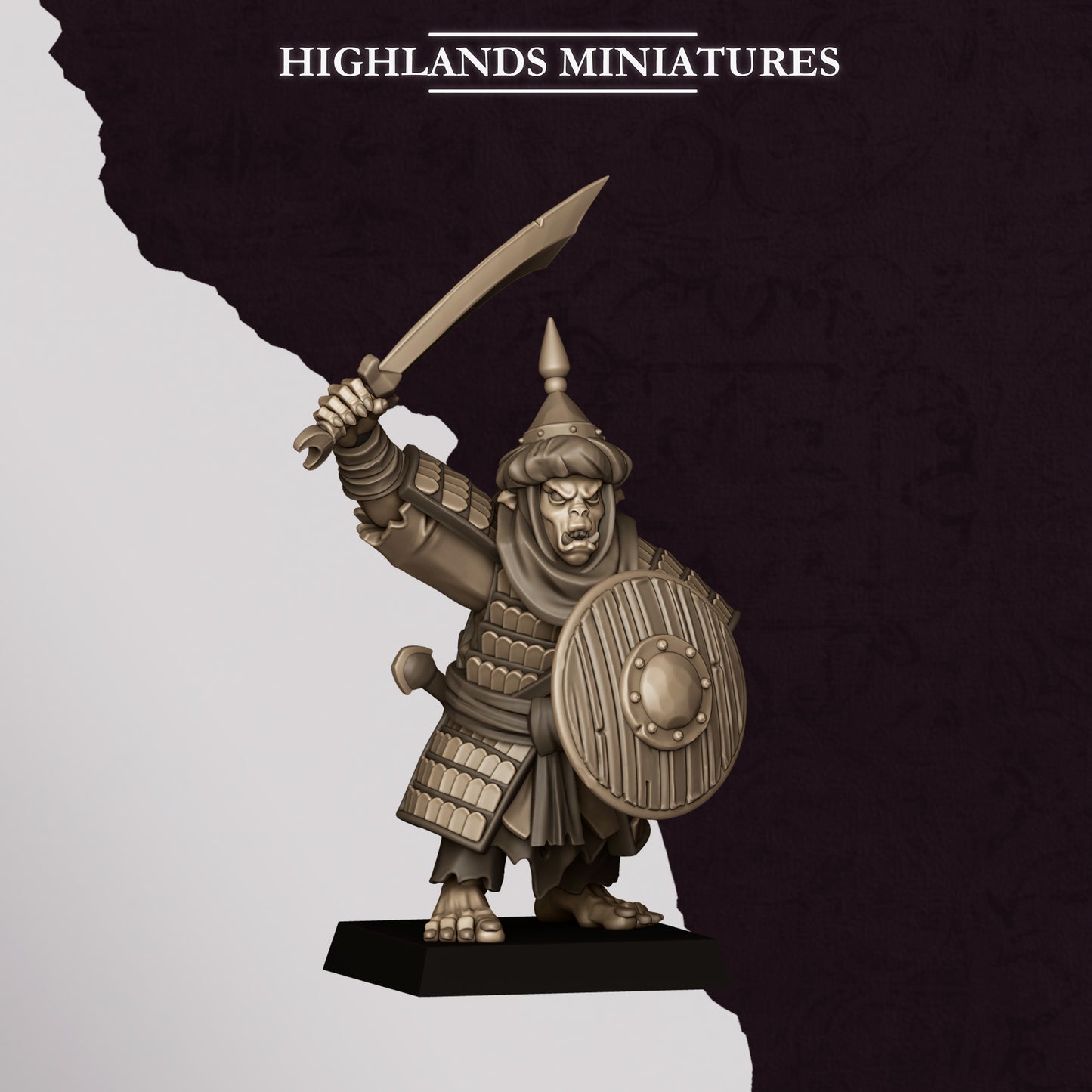Miniatura Jinetes Hobgoblin Enanos Infernales resina 28mm sin pintar - Drakholm