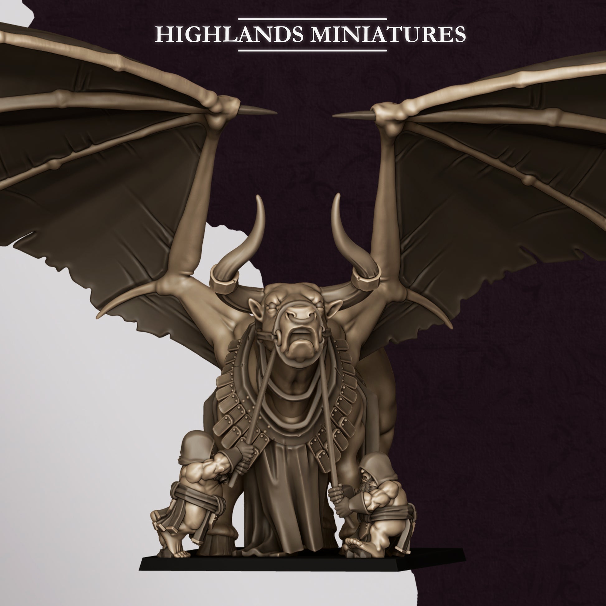 Miniatura Toro de Marduk Enanos Infernales resina 28mm sin pintar - Drakholm