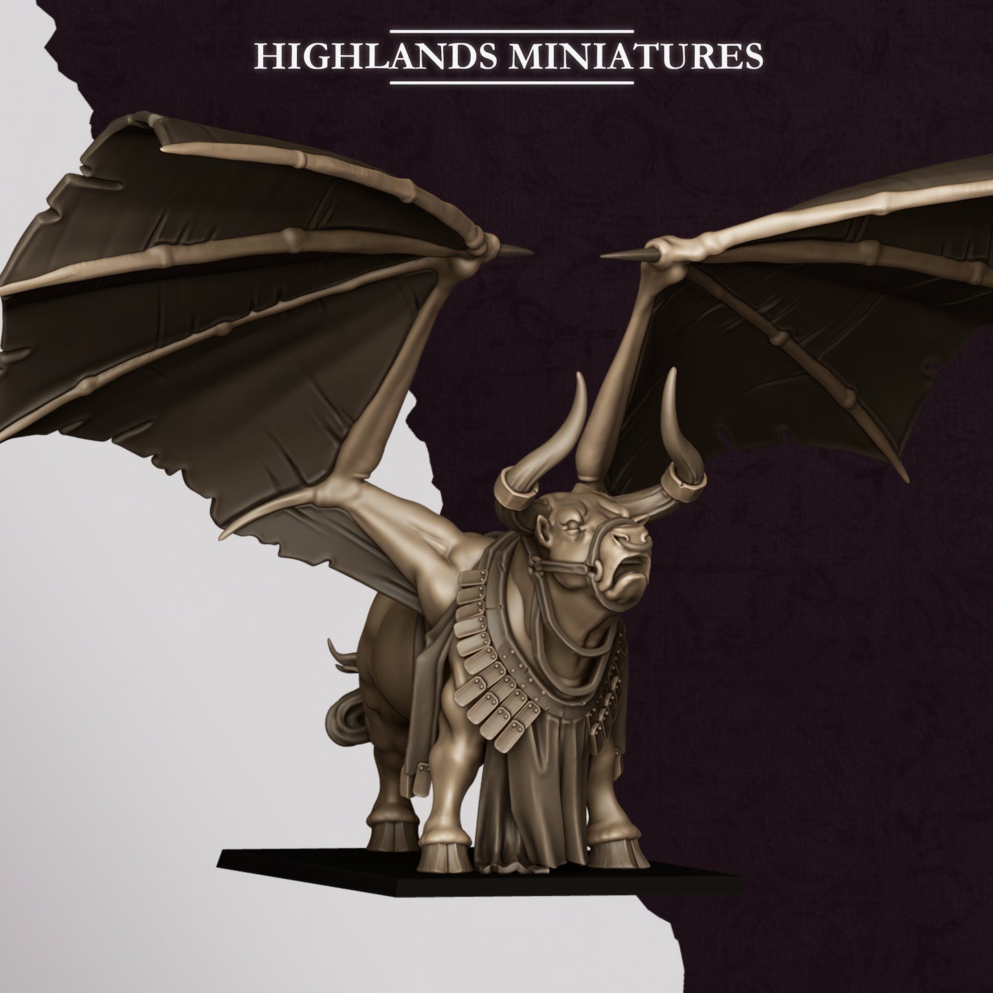 Miniatura Toro de Marduk Enanos Infernales resina 28mm sin pintar - Drakholm