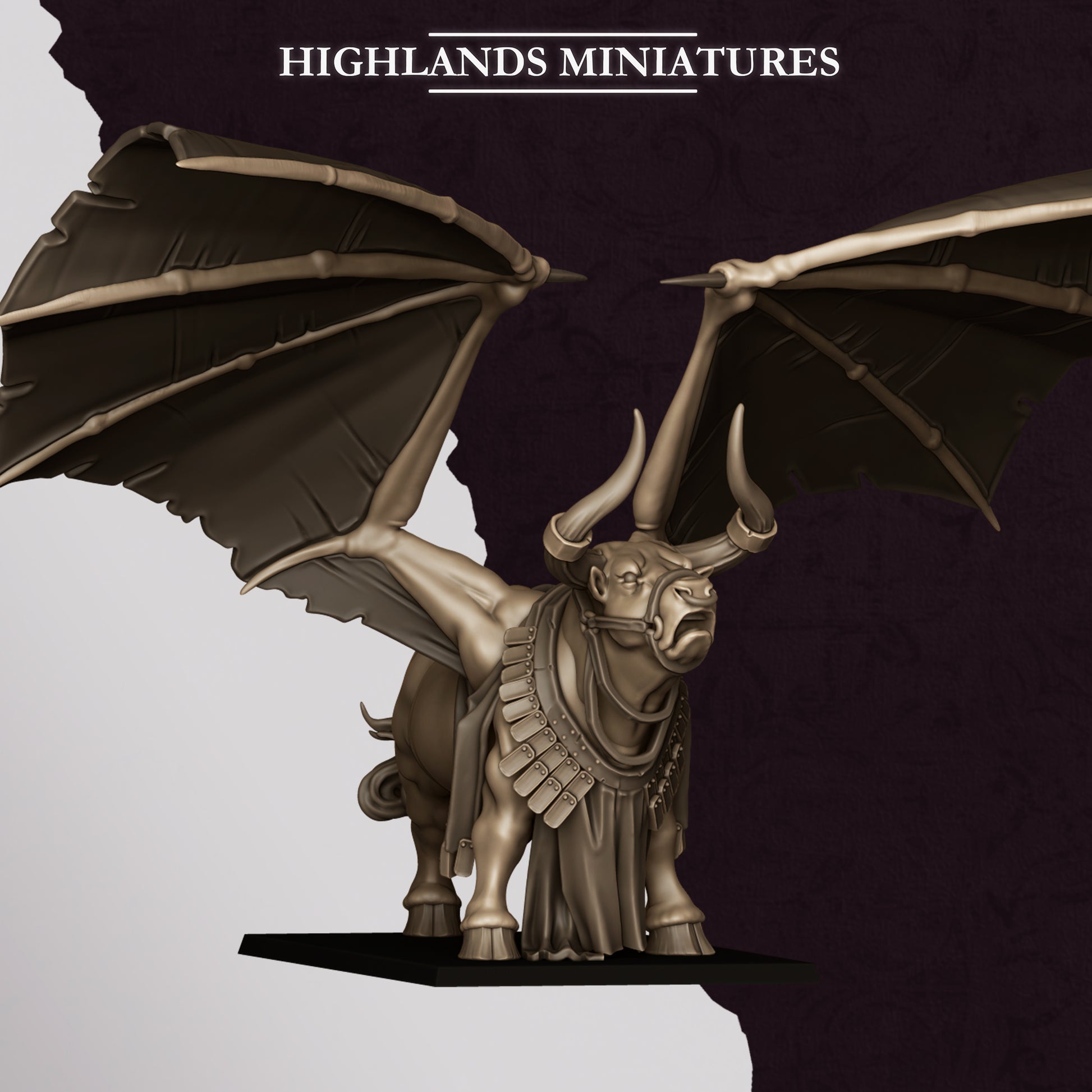 Miniatura Toro de Marduk Enanos Infernales resina 28mm sin pintar - Drakholm
