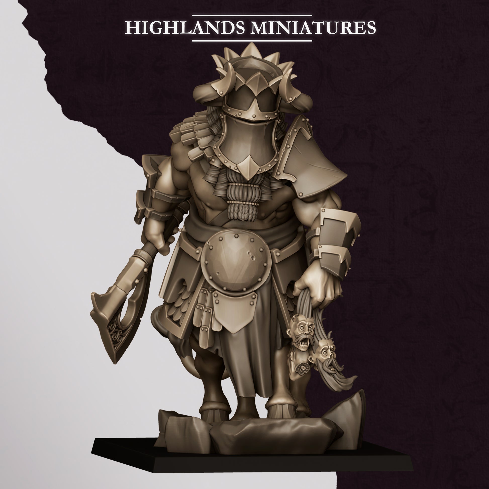 Miniatura Kusarikku Enanos Infernales resina 28mm sin pintar - Drakholm