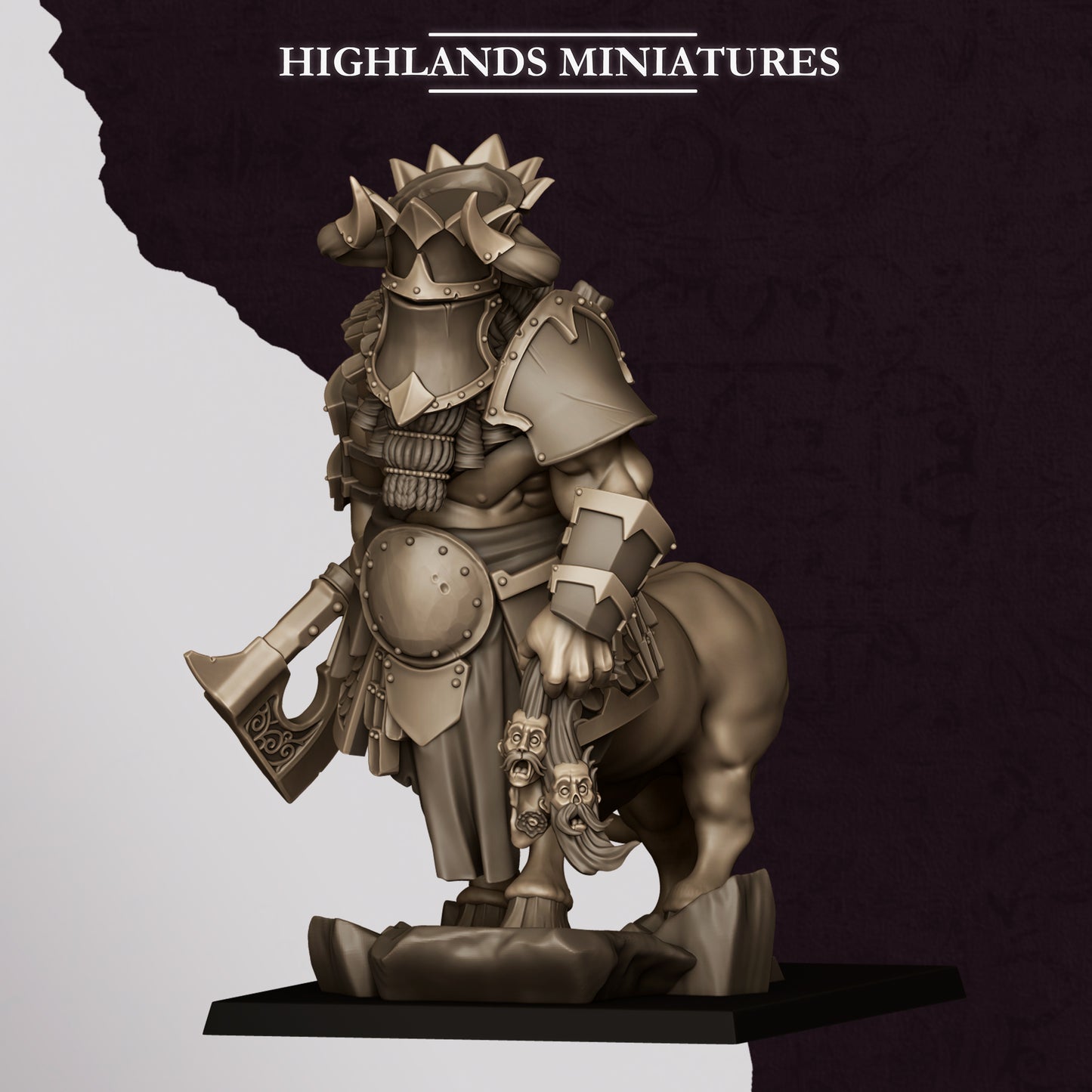 Miniatura Kusarikku Enanos Infernales resina 28mm sin pintar - Drakholm