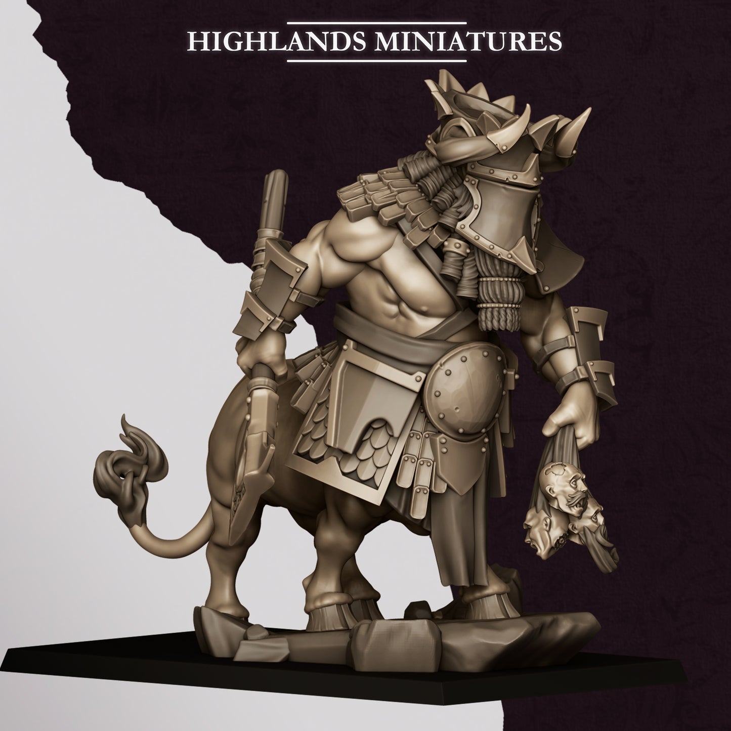 Miniatura Kusarikku Enanos Infernales resina 28mm sin pintar - Drakholm