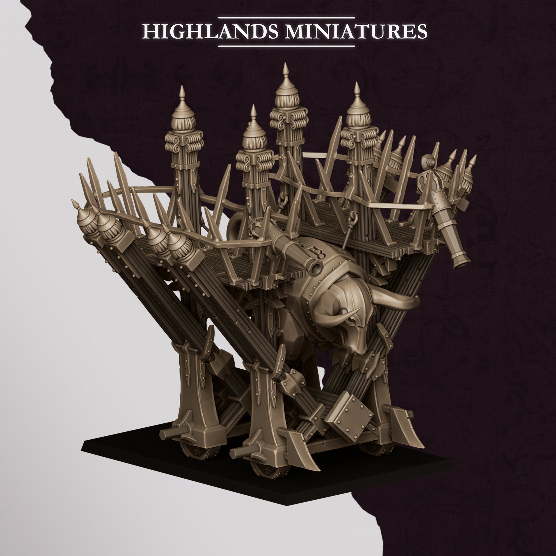 Miniatura Icono Llameante de Marduk Enanos Infernales resina 28mm sin pintar - Drakholm