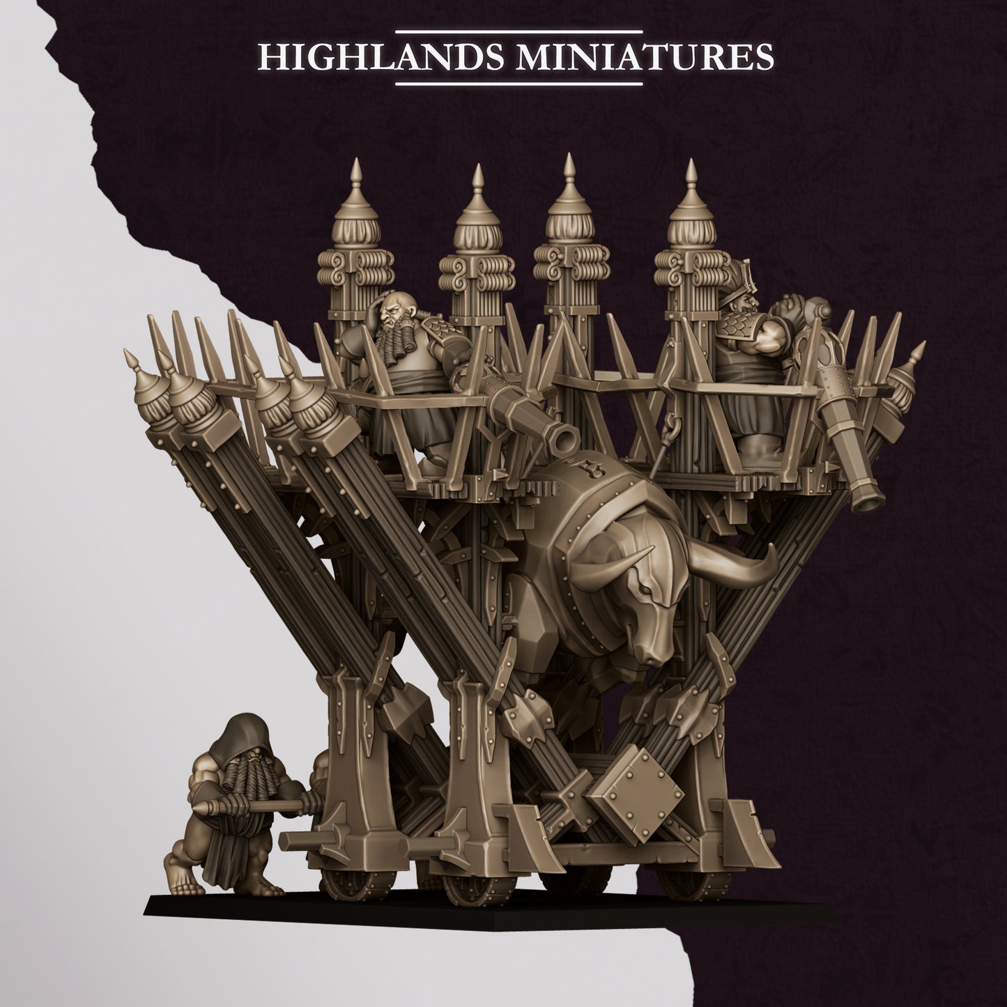 Miniatura Icono Llameante de Marduk Enanos Infernales resina 28mm sin pintar - Drakholm