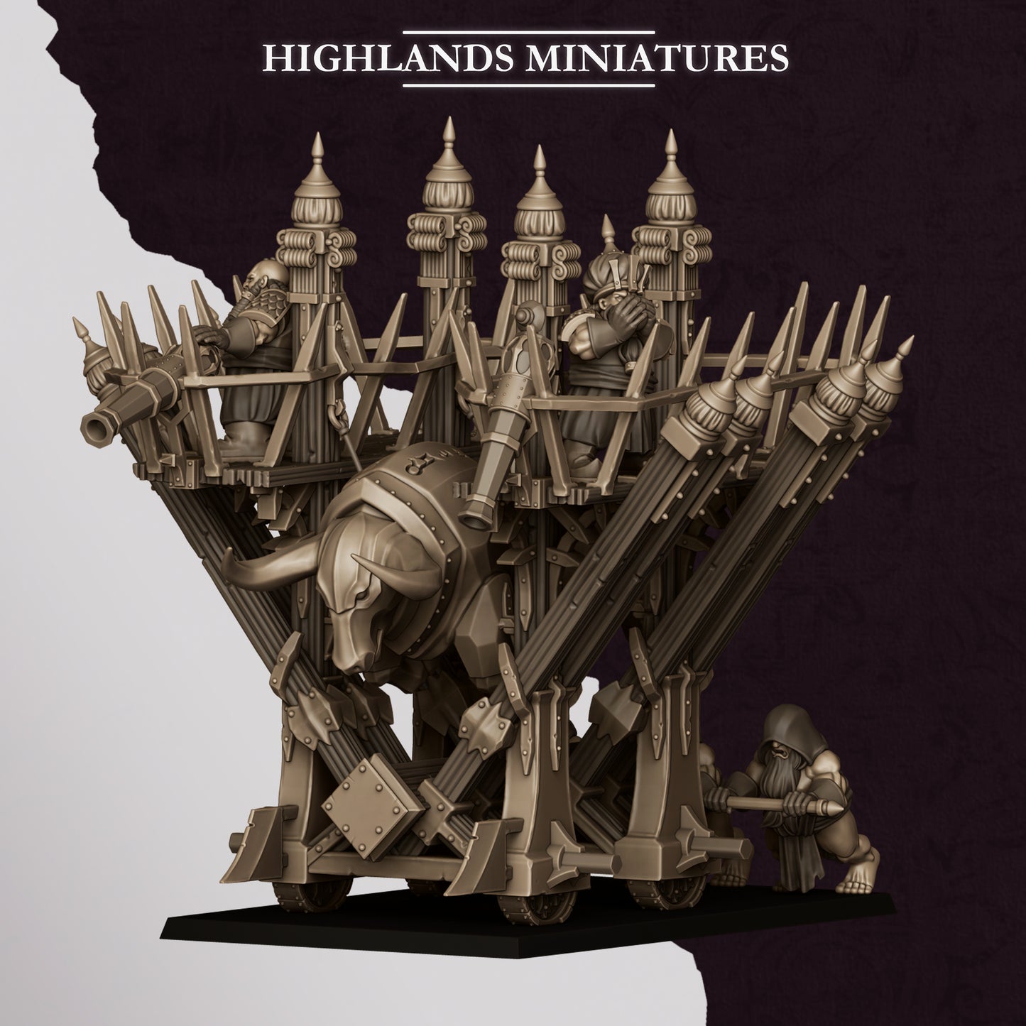 Miniatura Icono Llameante de Marduk Enanos Infernales resina 28mm sin pintar - Drakholm