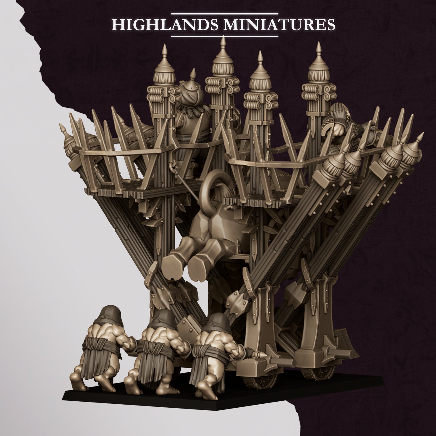 Miniatura Icono Llameante de Marduk Enanos Infernales resina 28mm sin pintar - Drakholm