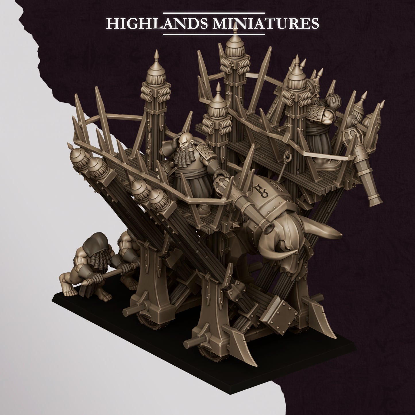 Miniatura Icono Llameante de Marduk Enanos Infernales resina 28mm sin pintar - Drakholm