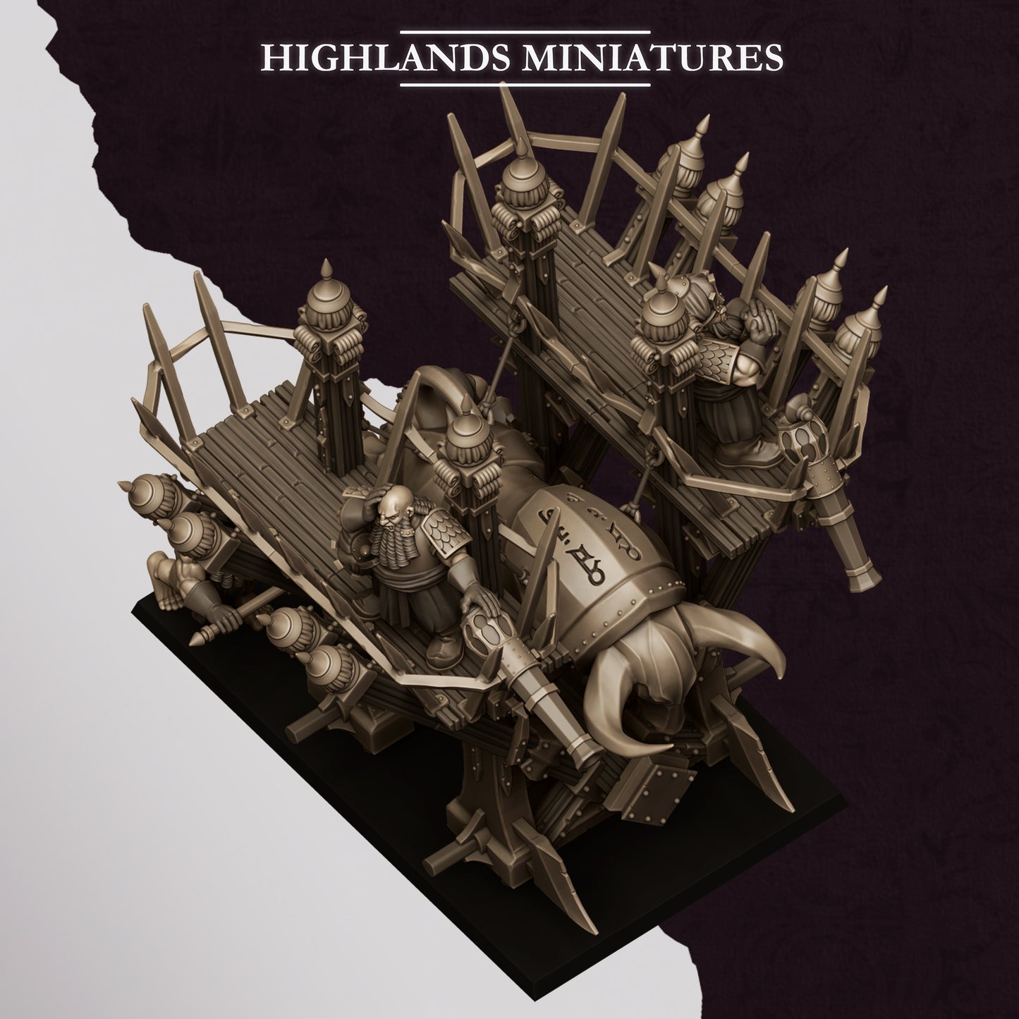 Miniatura Icono Llameante de Marduk Enanos Infernales resina 28mm sin pintar - Drakholm