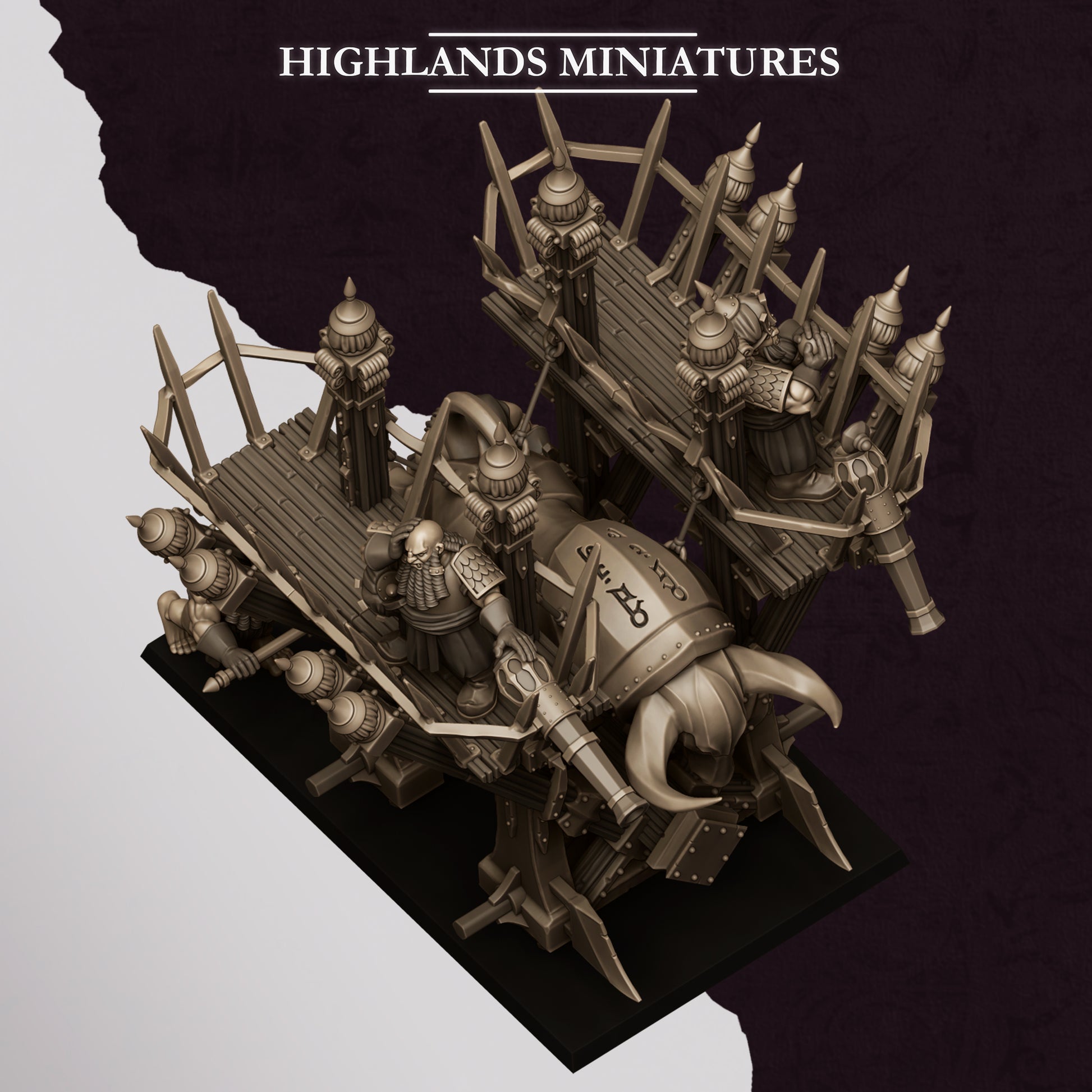 Miniatura Icono Llameante de Marduk Enanos Infernales resina 28mm sin pintar - Drakholm