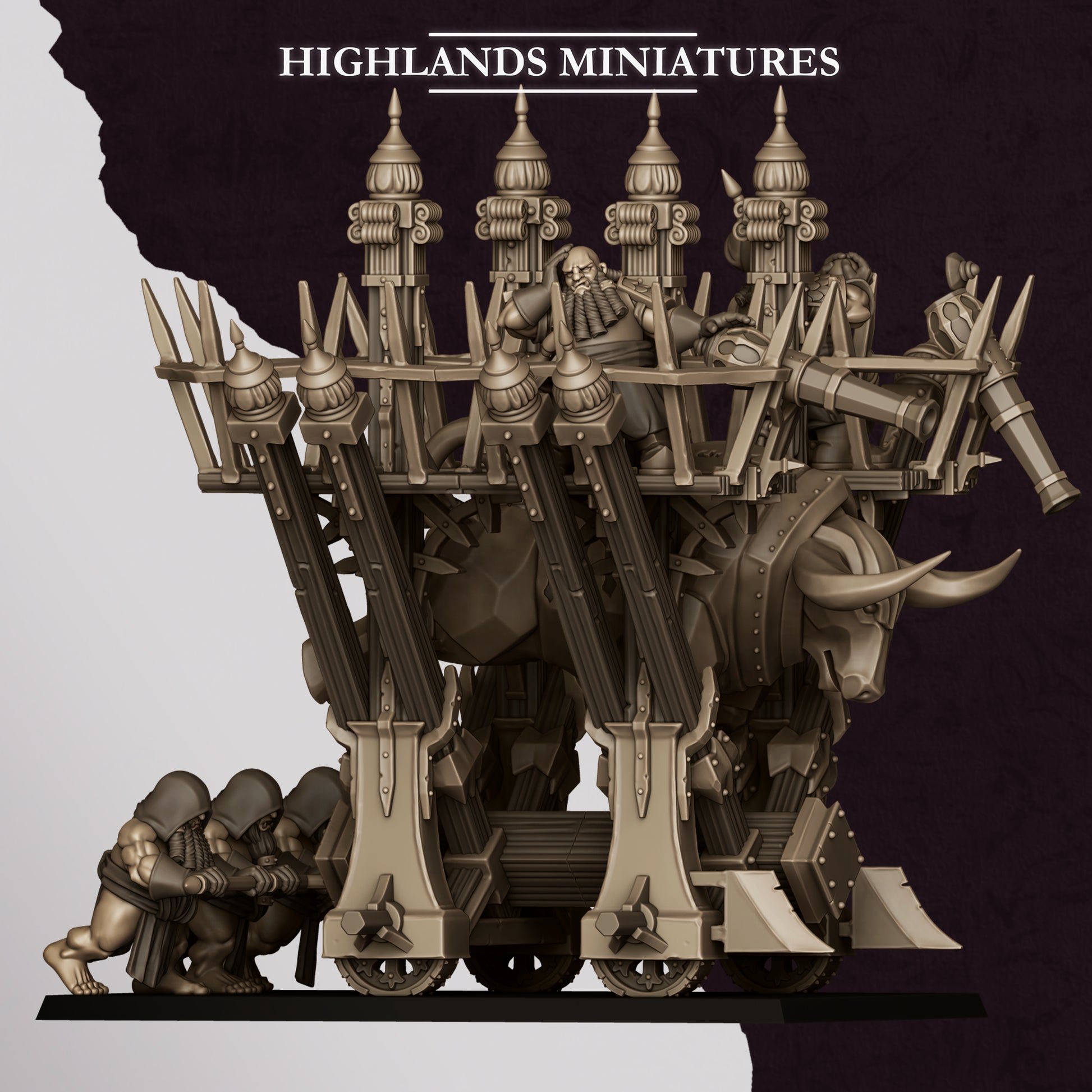 Miniatura Icono Llameante de Marduk Enanos Infernales resina 28mm sin pintar - Drakholm