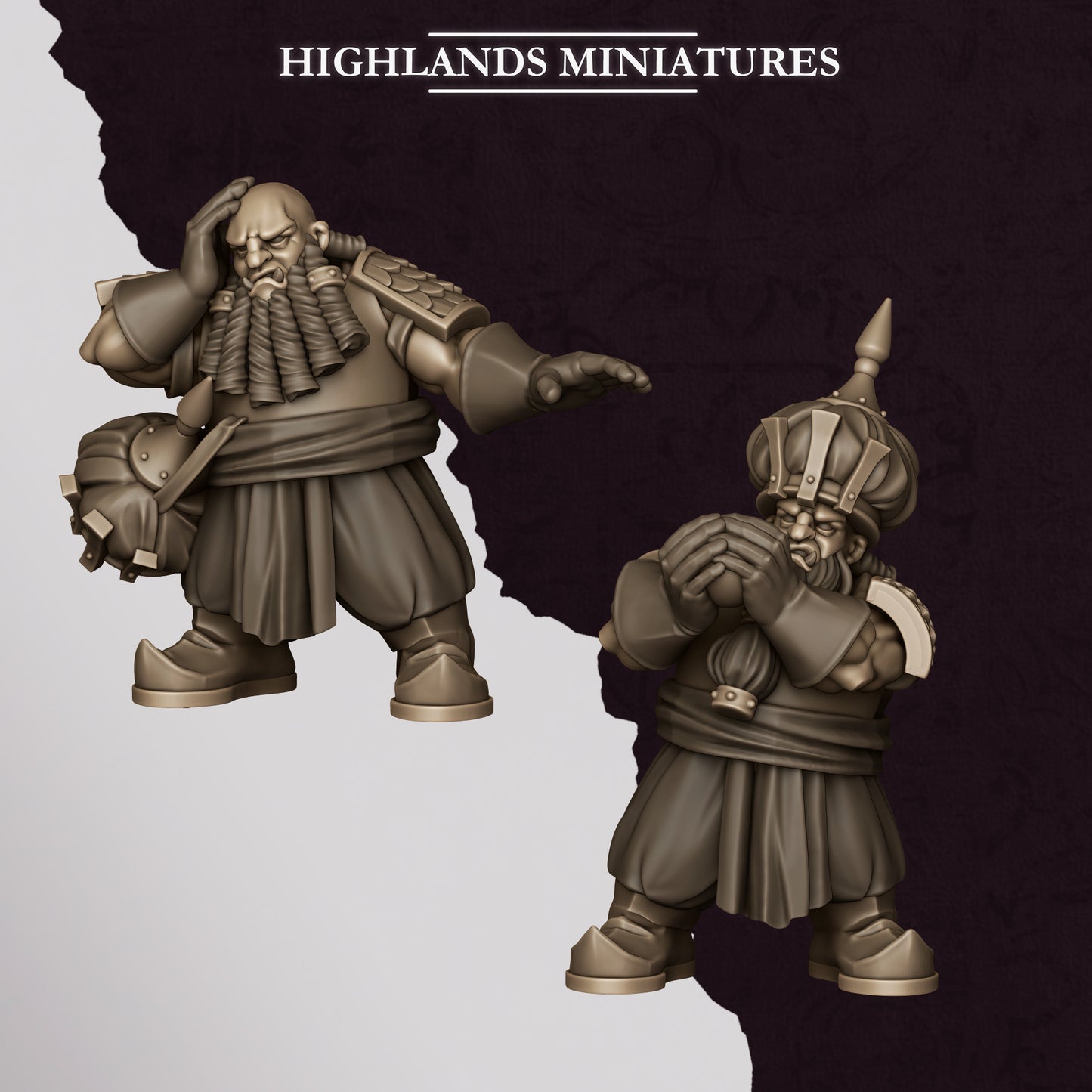 Miniatura Icono Llameante de Marduk Enanos Infernales resina 28mm sin pintar - Drakholm