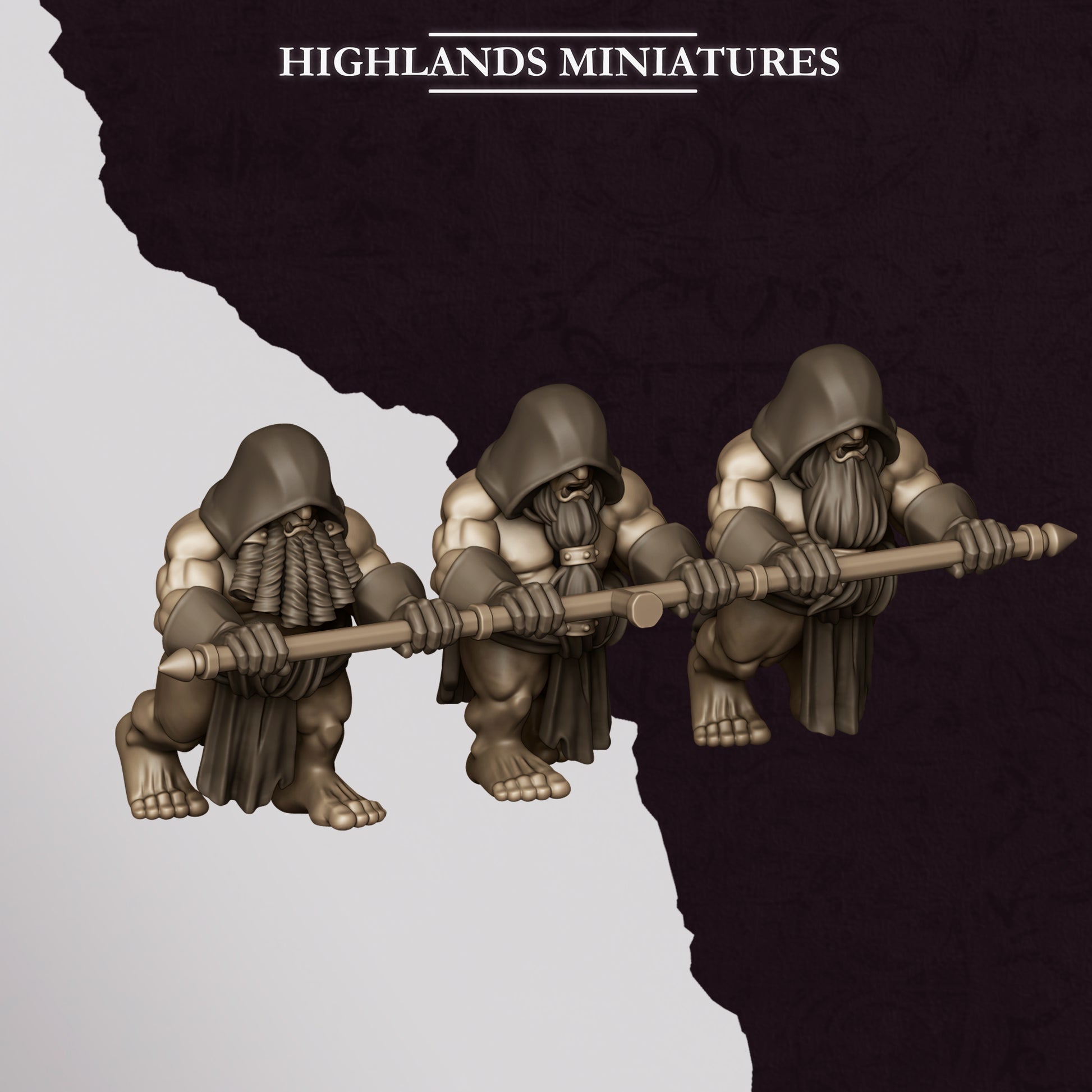 Miniatura Icono Llameante de Marduk Enanos Infernales resina 28mm sin pintar - Drakholm