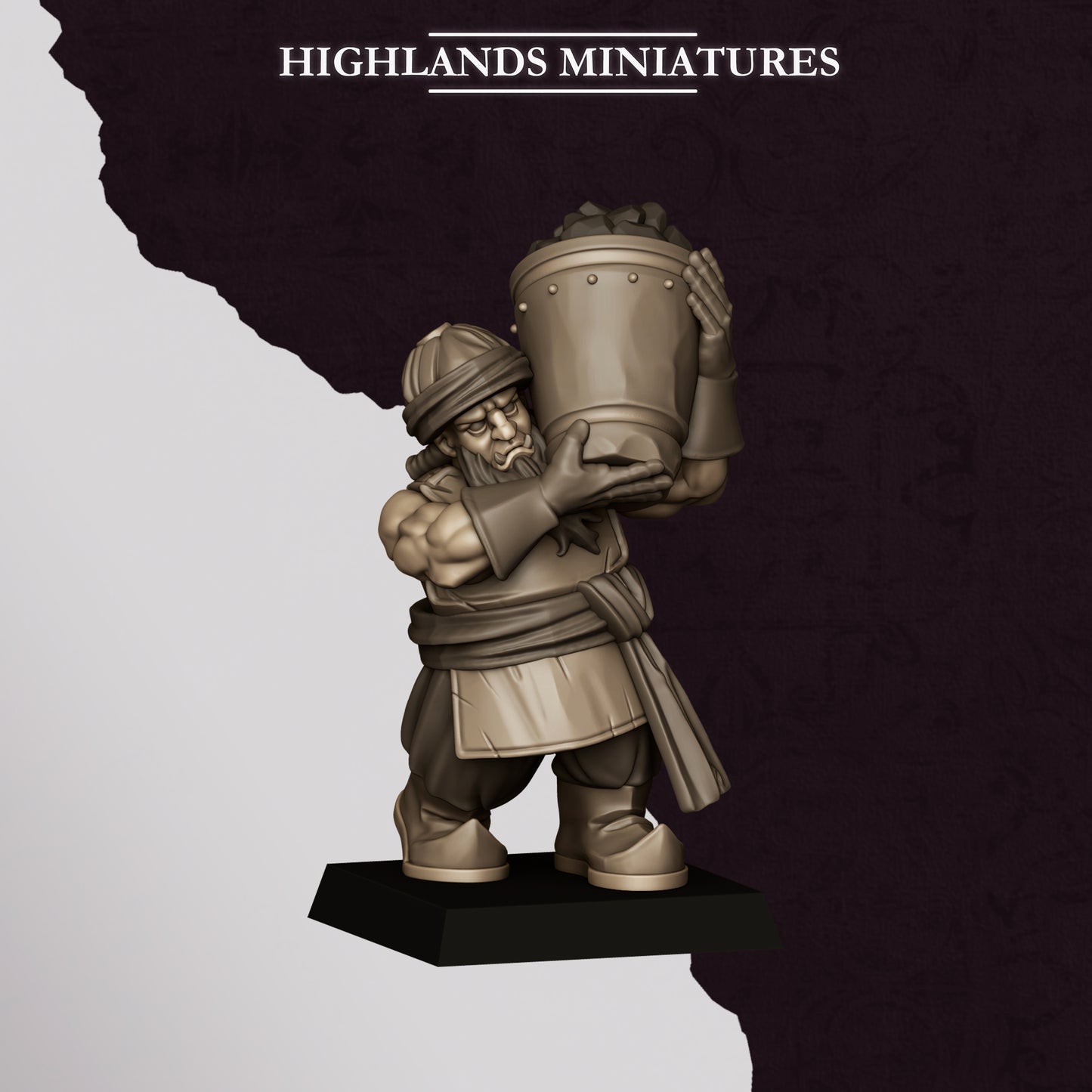 Miniatura Cañón de Marduk Enanos Infernales resina 28mm sin pintar - Drakholm