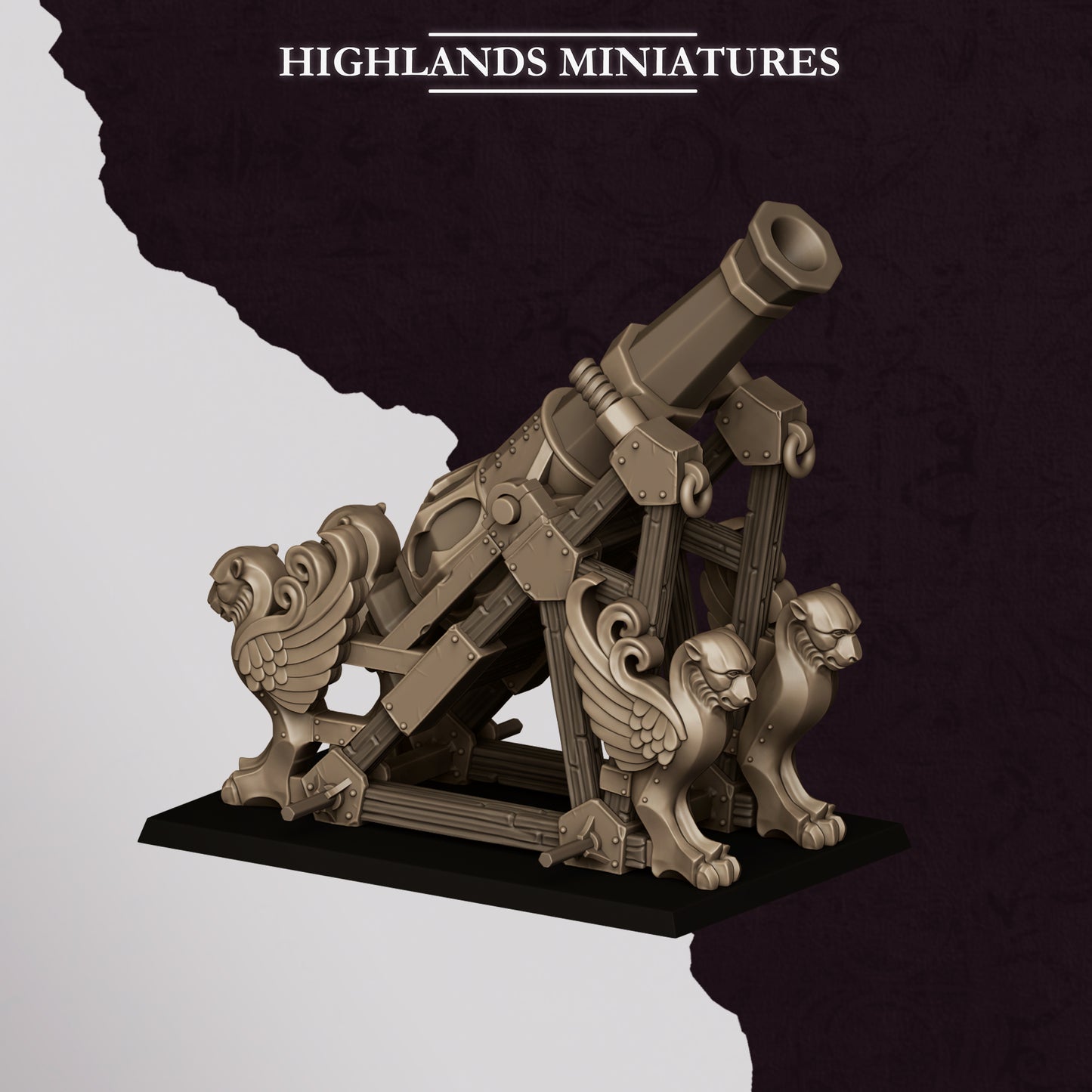 Miniatura Mortero y Lanzacohetes de Marduk Enanos Infernales resina 28mm sin pintar - Drakholm