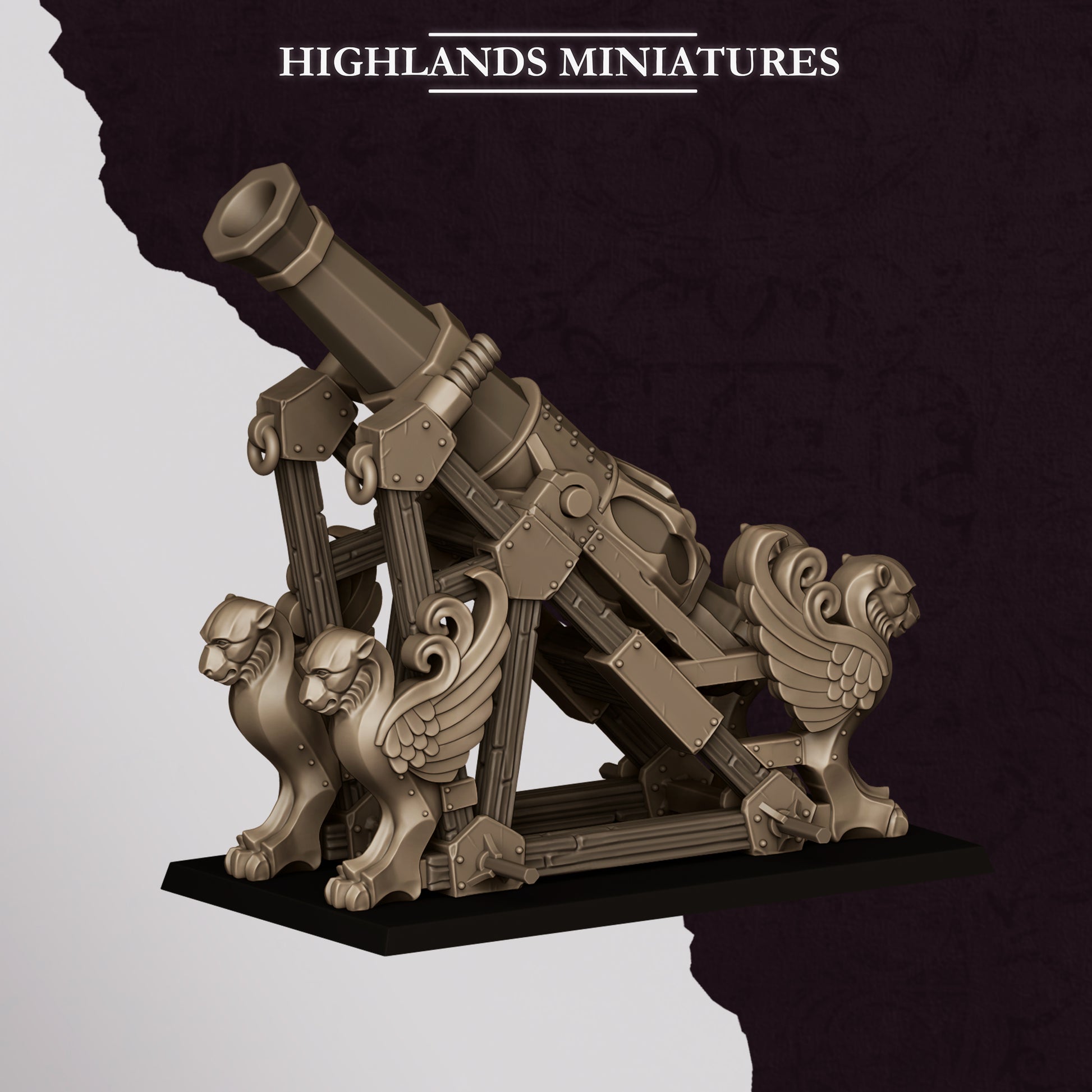 Miniatura Mortero y Lanzacohetes de Marduk Enanos Infernales resina 28mm sin pintar - Drakholm