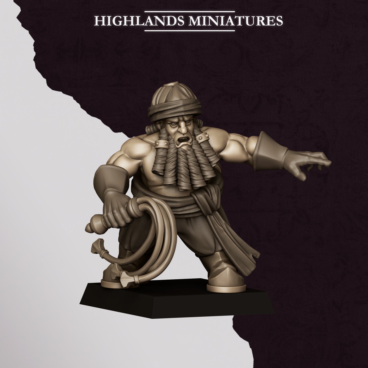 Miniatura Mortero y Lanzacohetes de Marduk Enanos Infernales resina 28mm sin pintar - Drakholm
