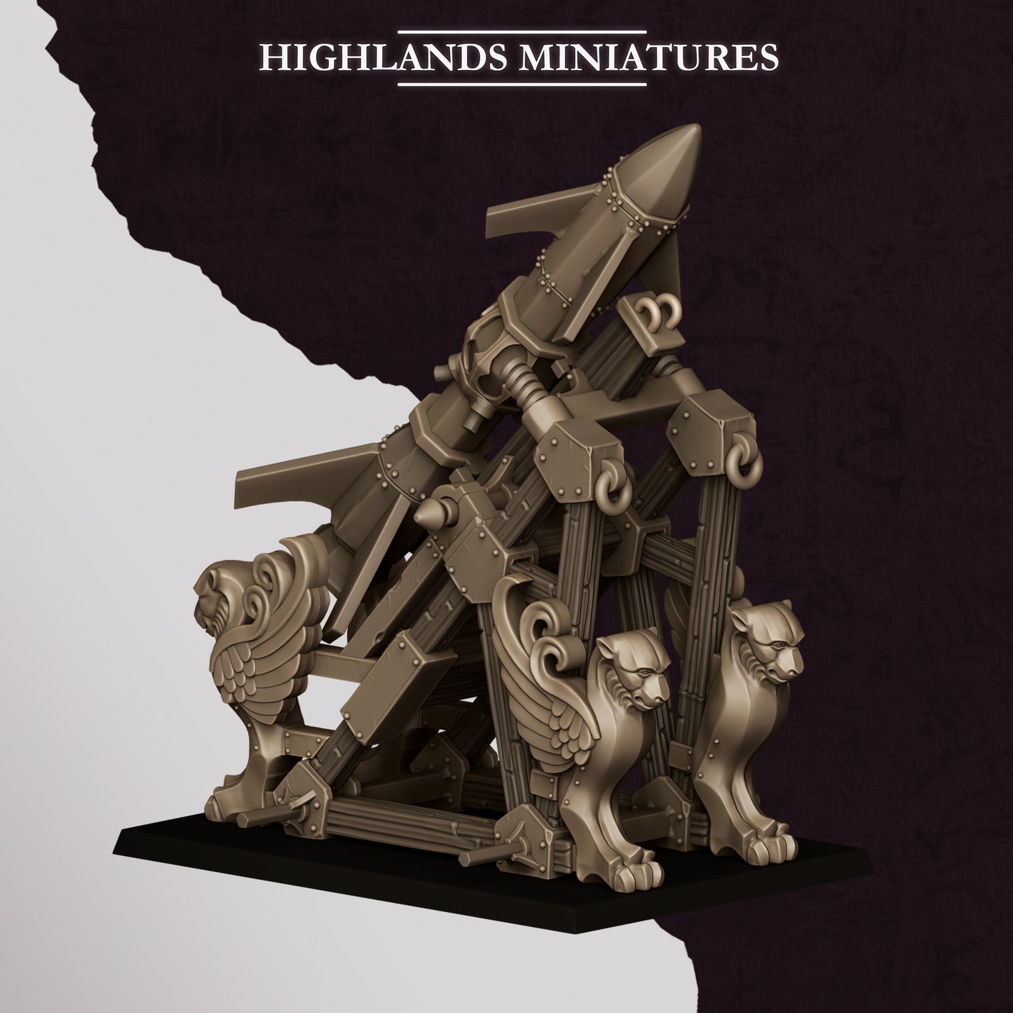 Miniatura Mortero y Lanzacohetes de Marduk Enanos Infernales resina 28mm sin pintar - Drakholm