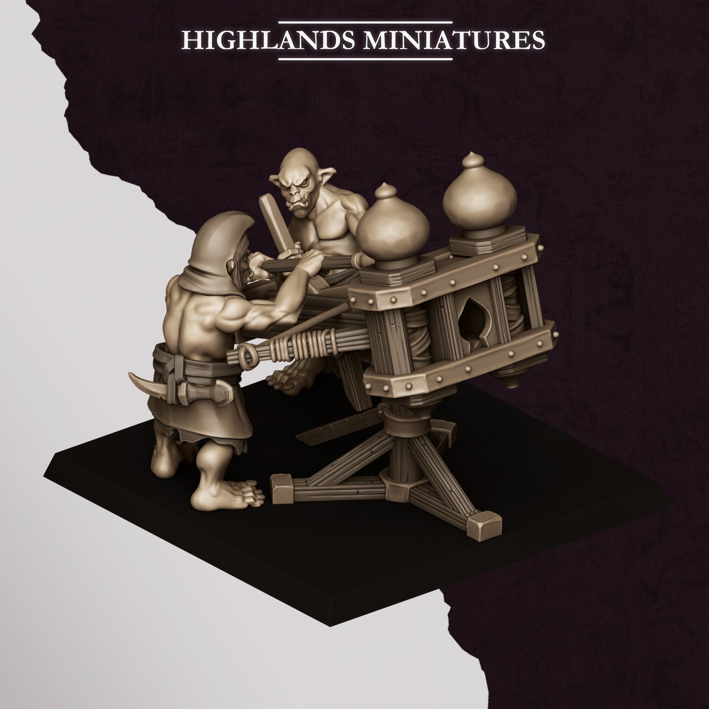 Miniatura Ballesta Hobgoblin Enanos Infernales resina 28mm sin pintar - Drakholm